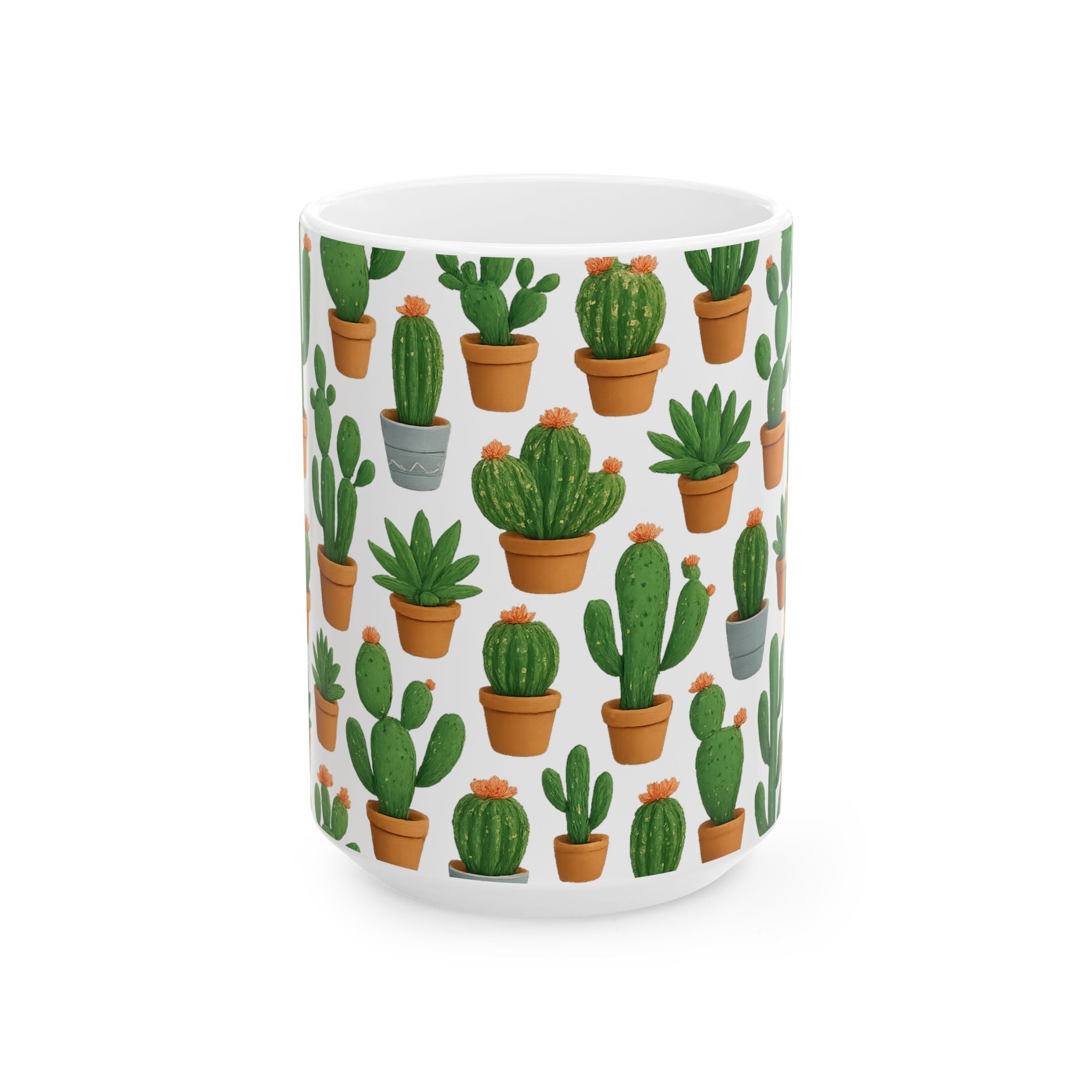 Potted Succulents Coffee Mug | Unique Gift | Ceramic Mug