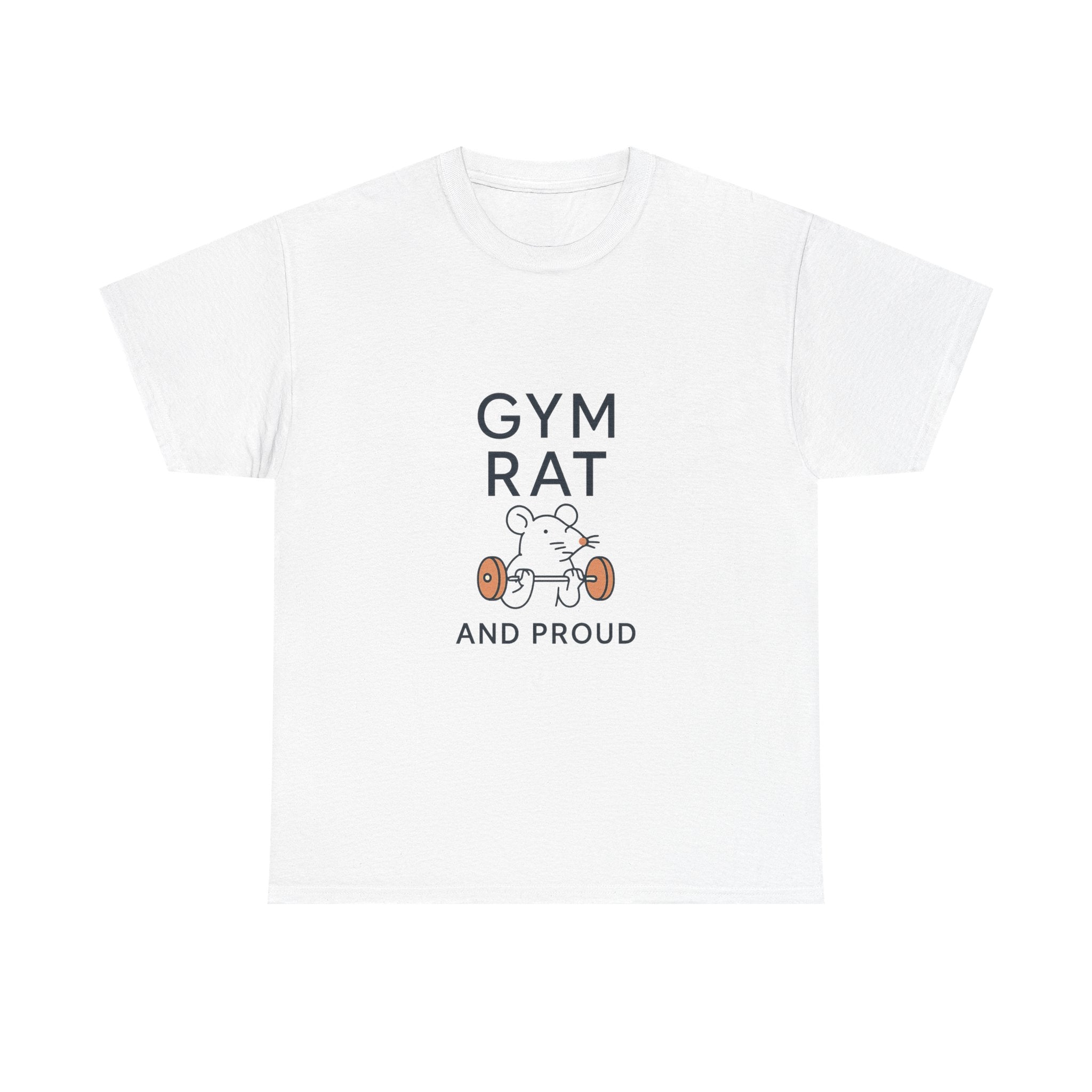 Full Time Gym Rat Part Time Human T-Shirt | Funny Fitness Humor | Graphic Tee