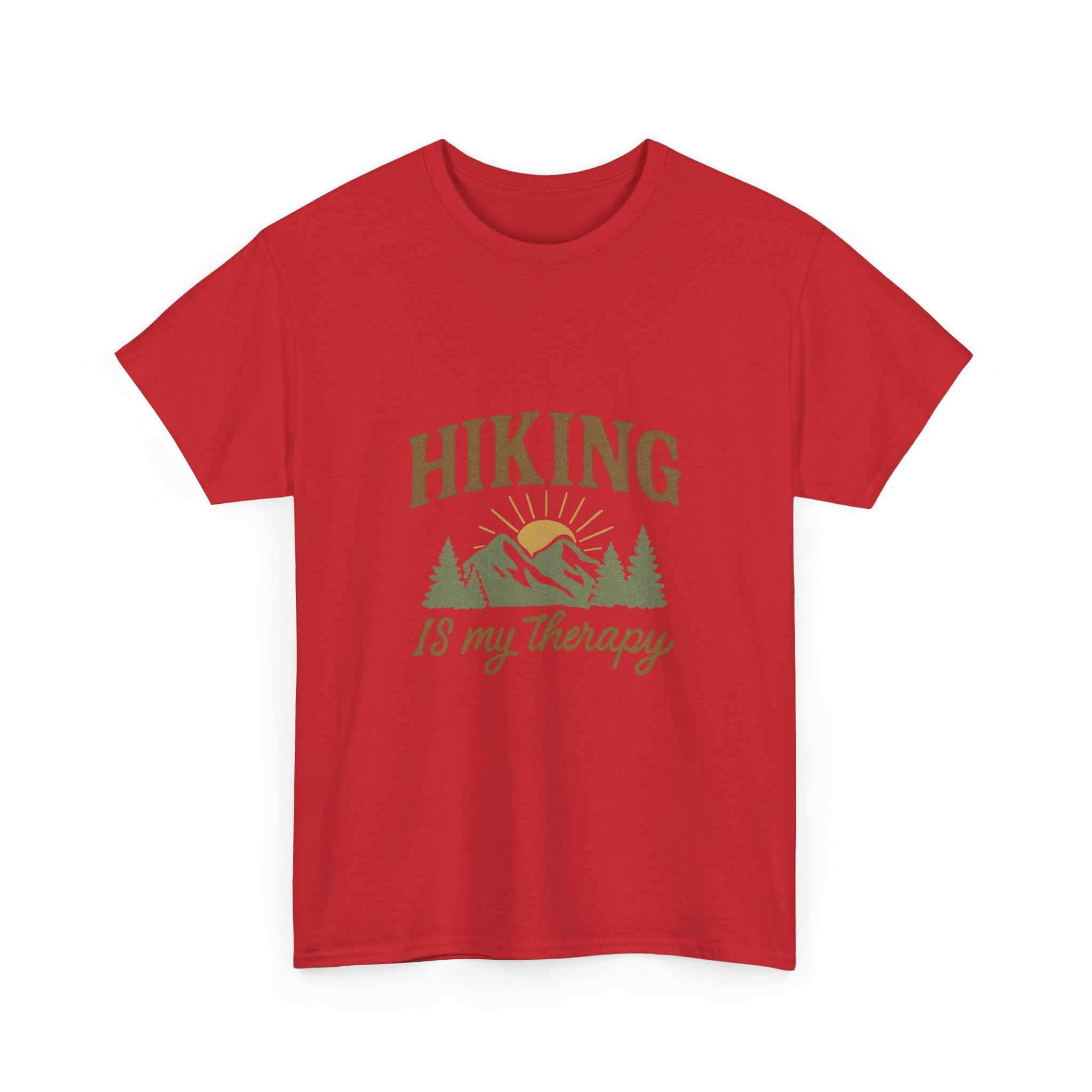 Hiking Is My Therapy Outdoors T-Shirt | Hiking Lover Gift | Graphic Tee