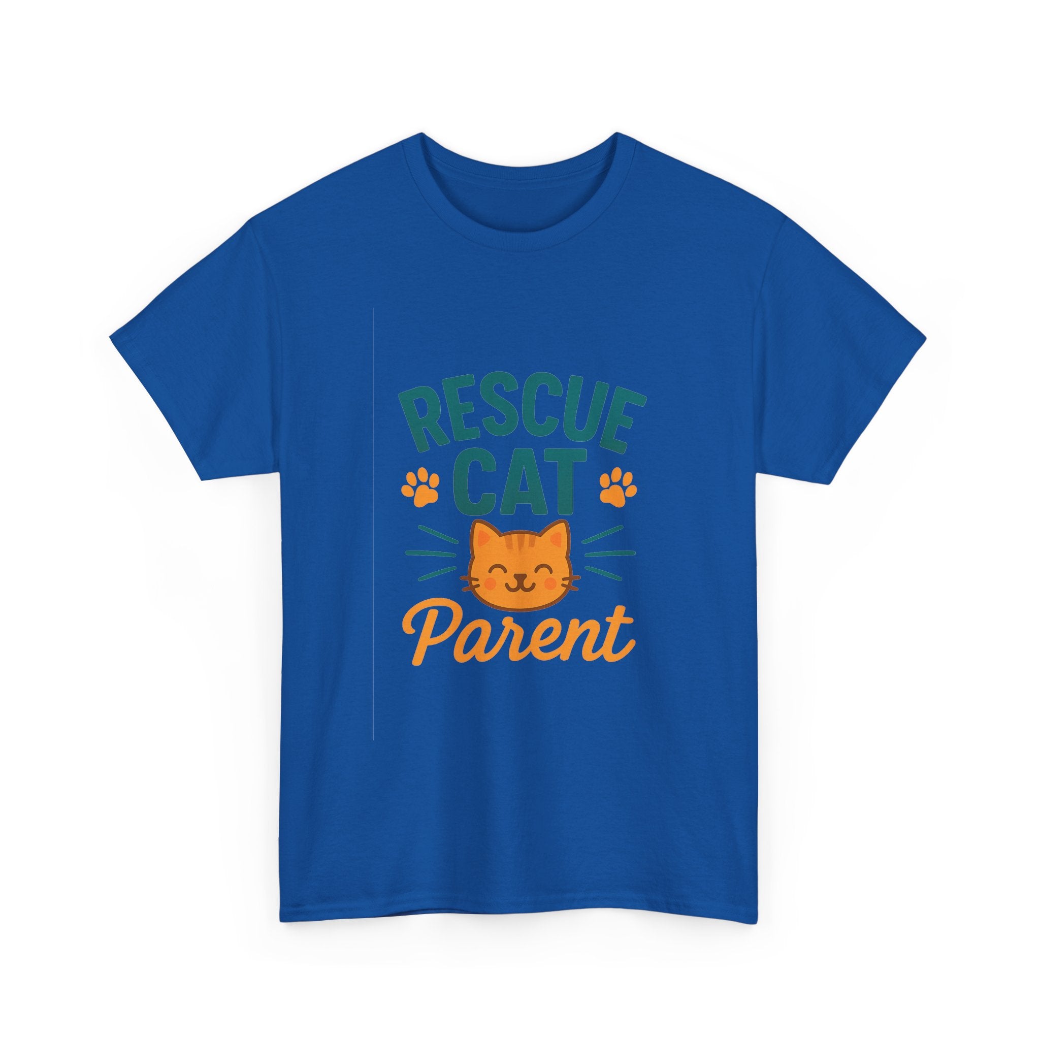 Saved By A Rescue Cat T-Shirt | Funny Rescue Pet Gift | Graphic Tee
