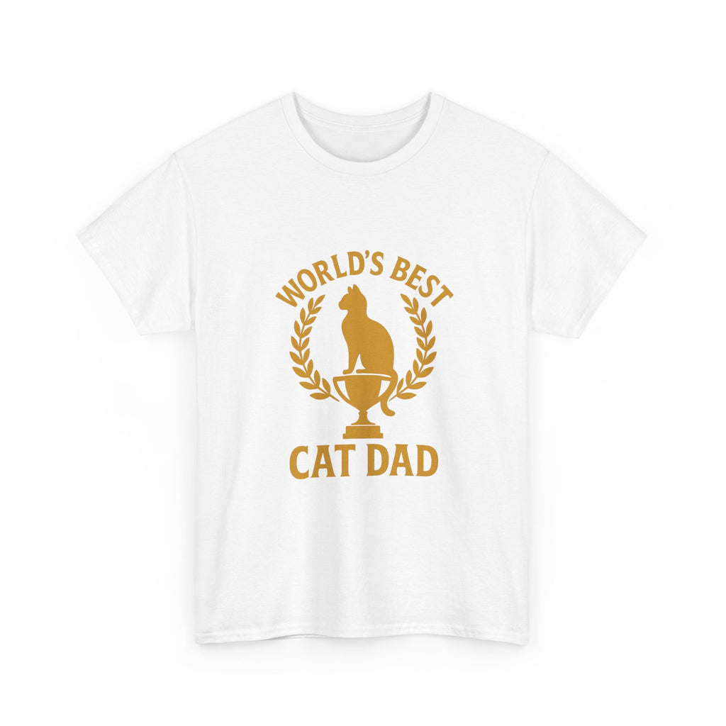 Worlds Best Cat Dad Feline T-Shirt | Cat Lover Gift | Graphic Tee