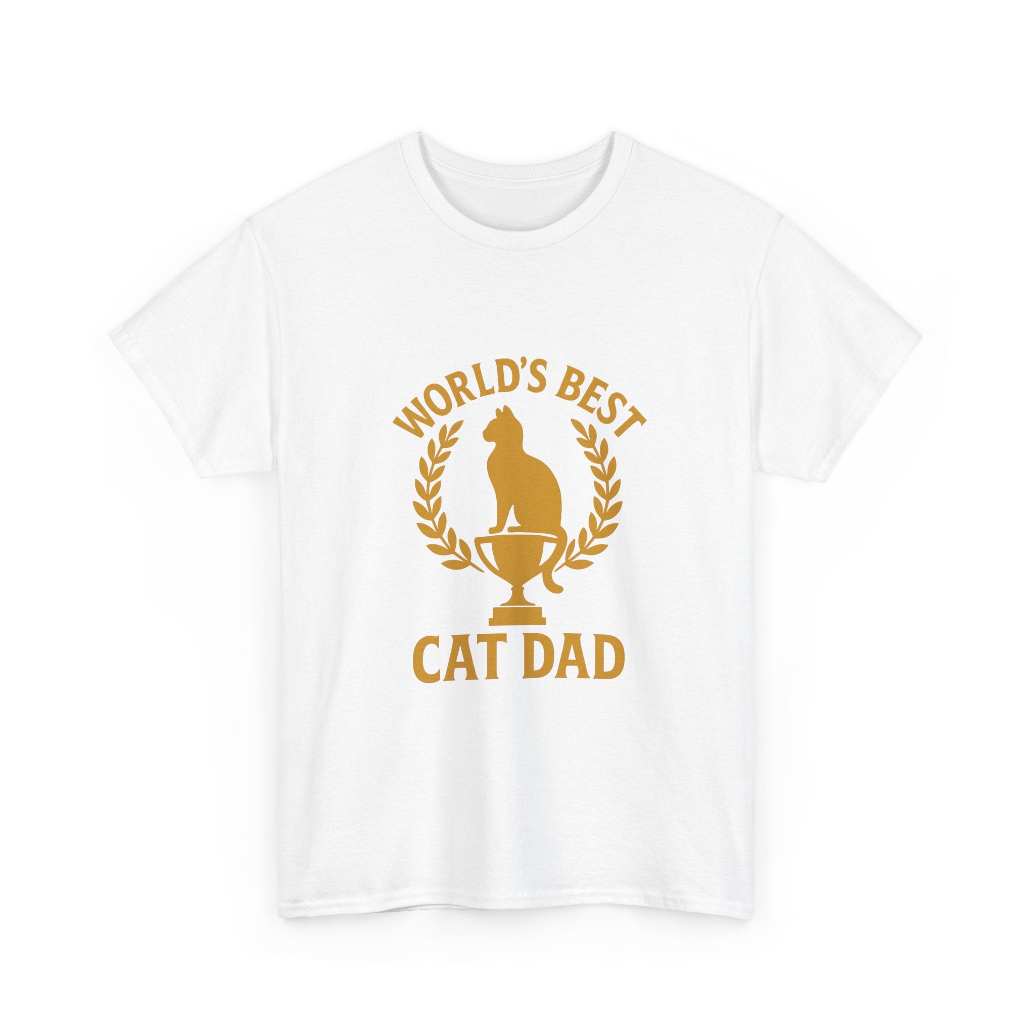 Worlds Best Cat Dad Feline T-Shirt | Cat Lover Gift | Graphic Tee