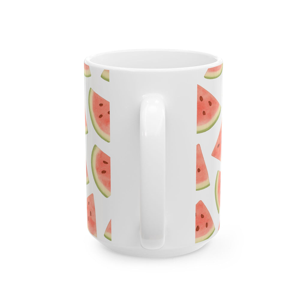 Watercolor Watermelon Slices Full Wrap Coffee Mug | Fruit Gift | Ceramic Mug