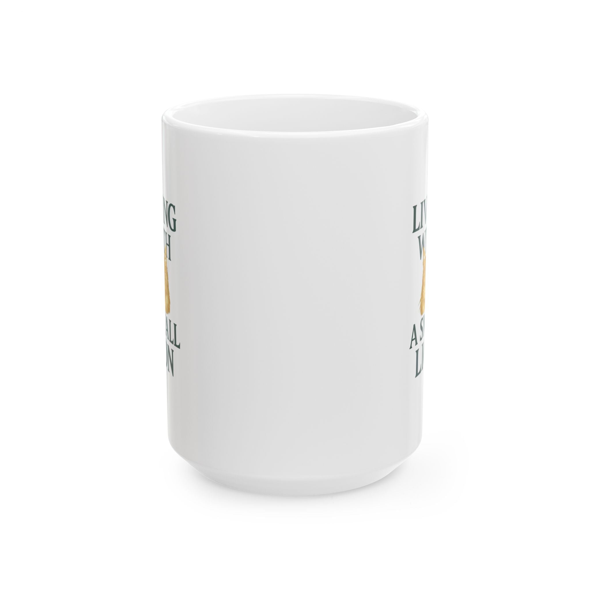 Maine Coon Mom Living With A Small Lion Coffee Mug | Gift for Mom | Ceramic Mug