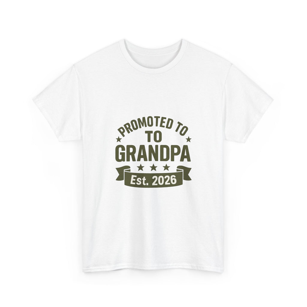 Promoted To Grandpa Est 2026 T-Shirt | Gift for Grandpa | Graphic Tee