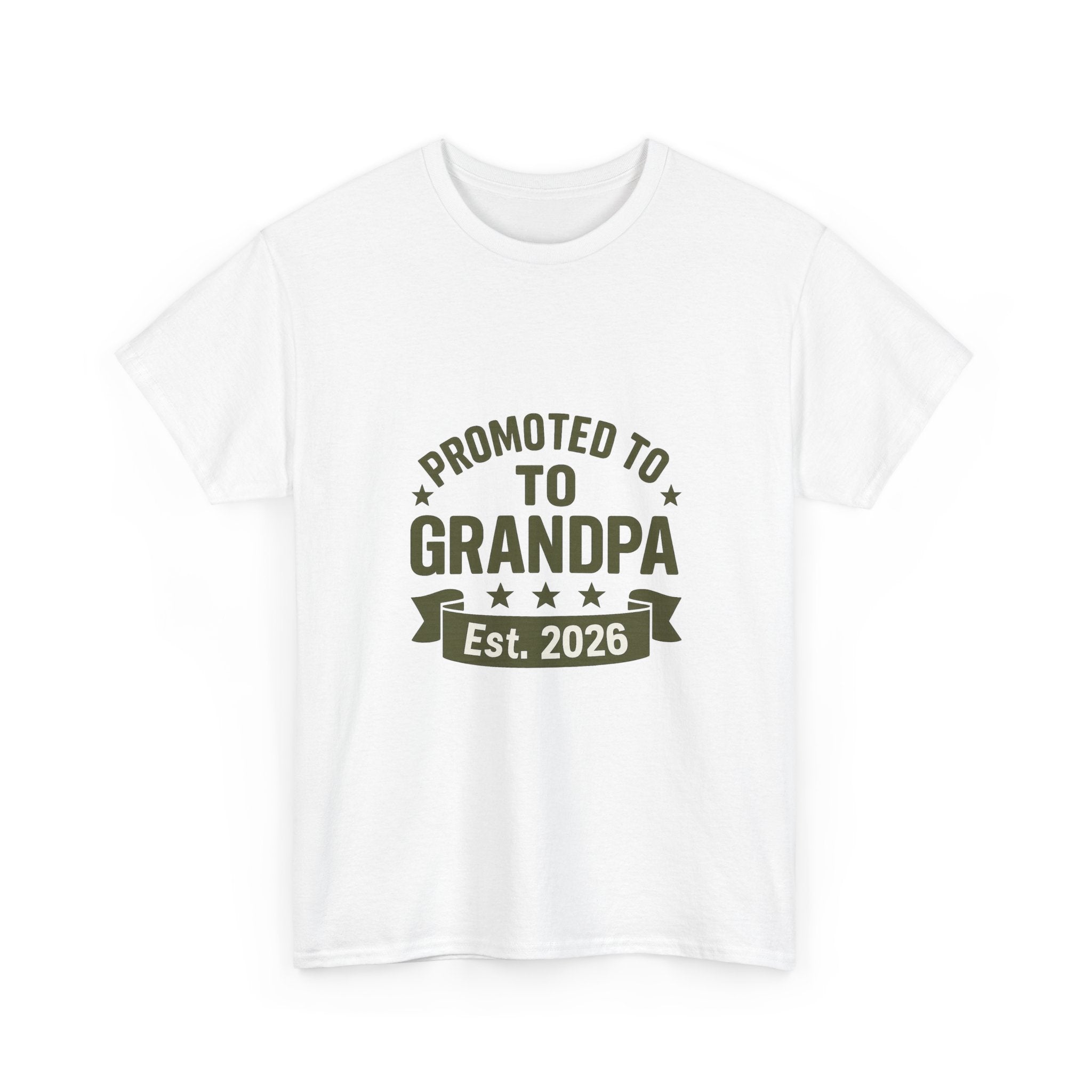 Promoted To Grandpa Est 2026 T-Shirt | Gift for Grandpa | Graphic Tee