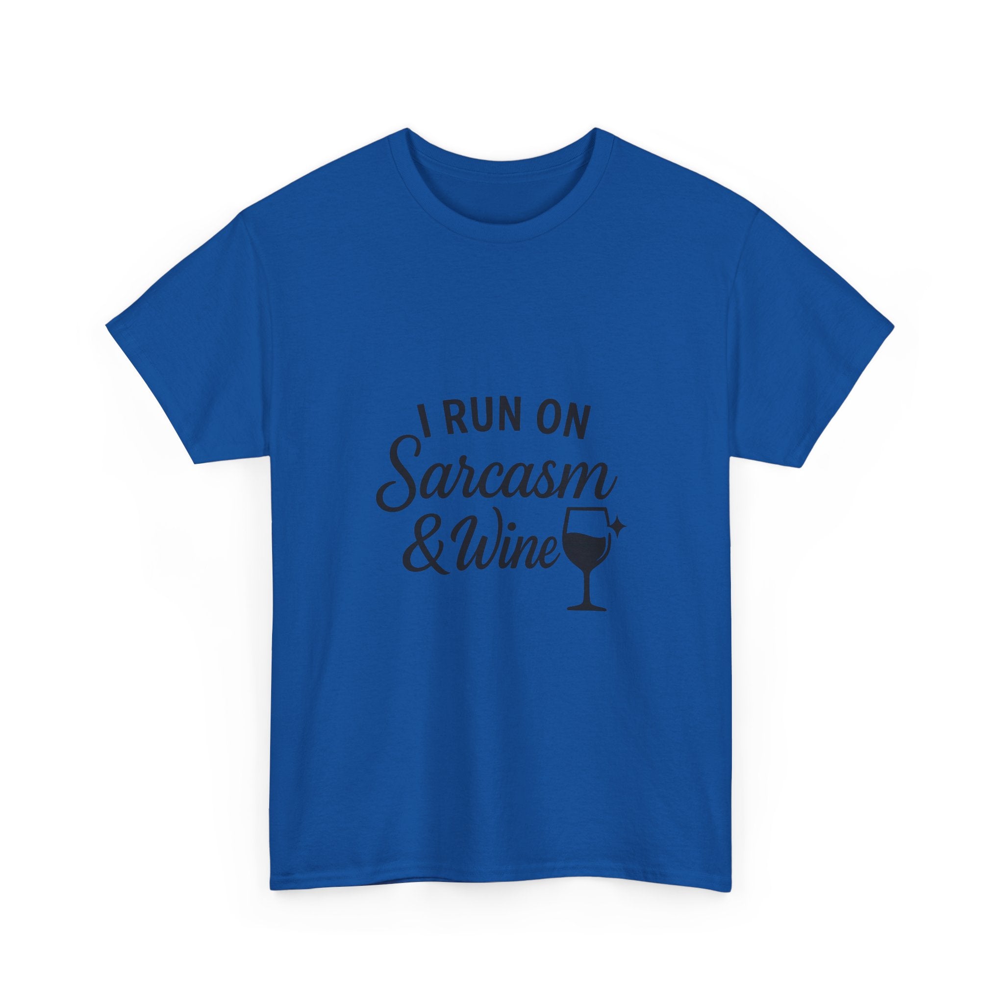 I Run On Sarcasm And Wine Funny T-Shirt | Funny Gift | Graphic Tee