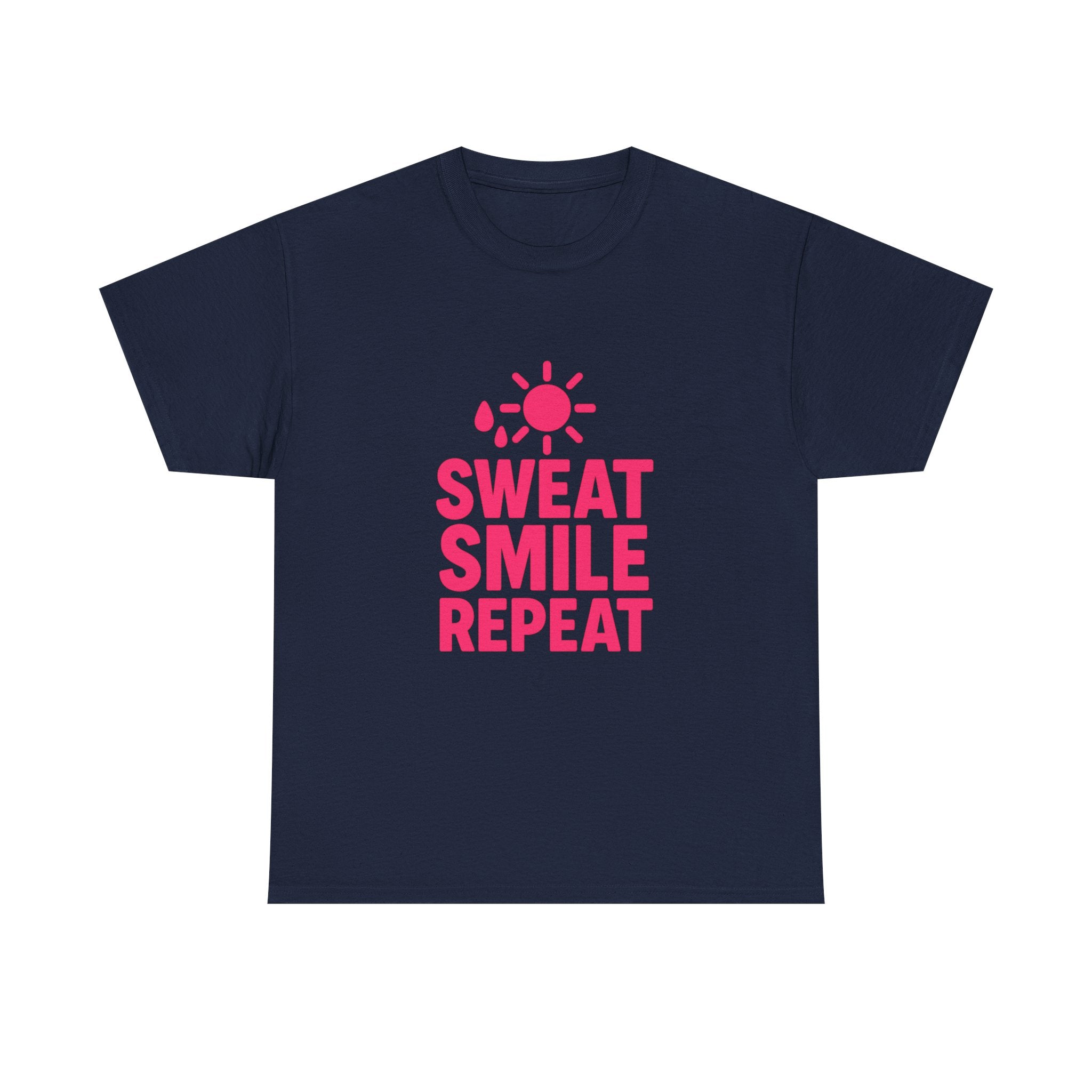 Fitness Lover Sweat Smile Repeat T-Shirt | Unique Gift | Graphic Tee
