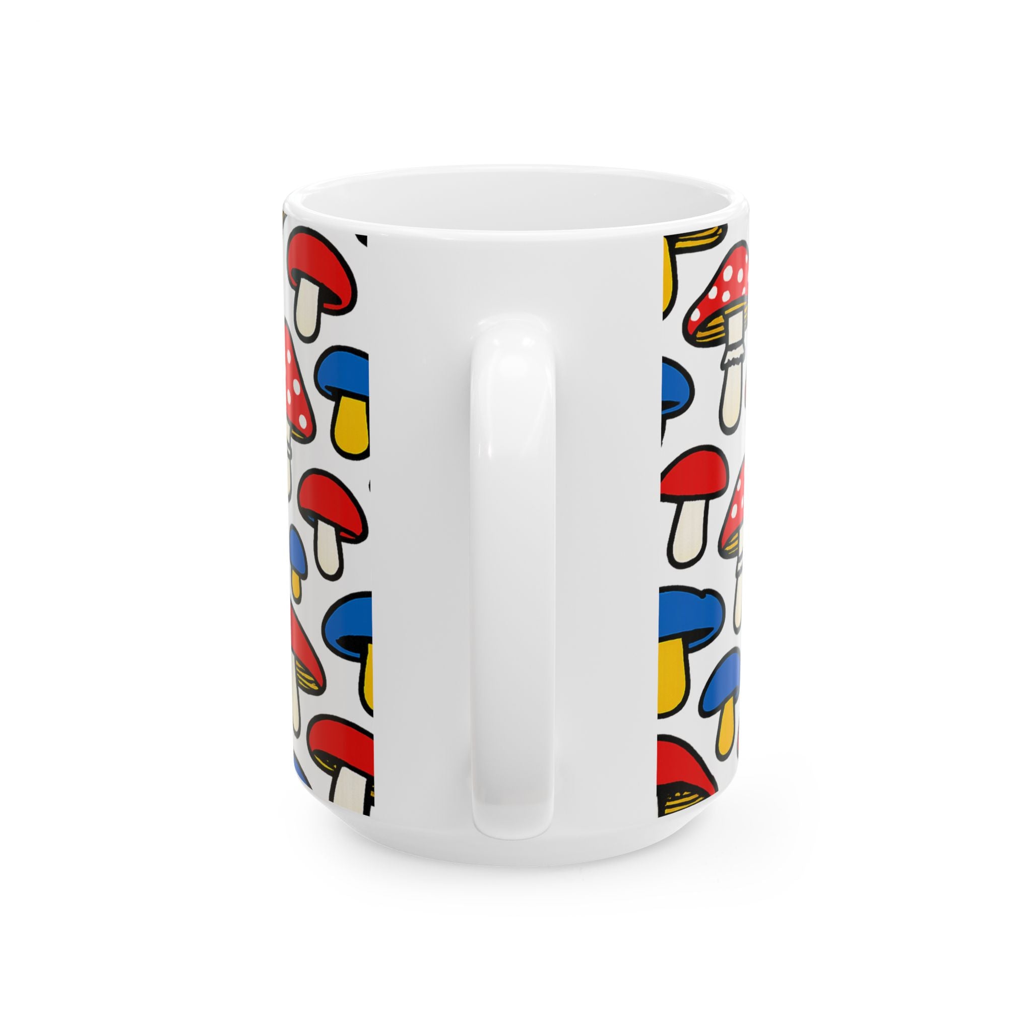 Bold Forest Mushrooms Full Wrap Coffee Mug | Mushrooms Gift | Ceramic Mug