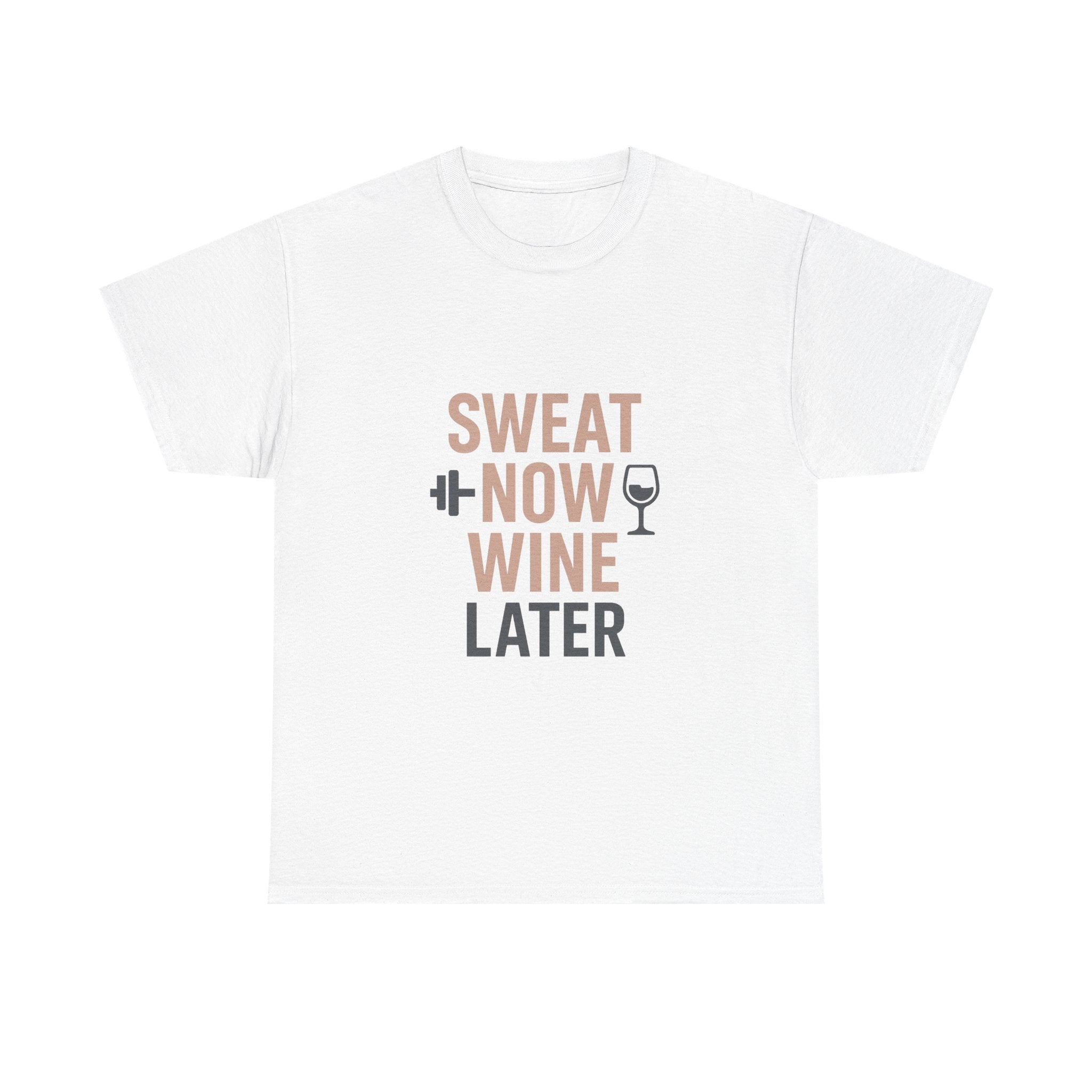 Gym Mom Sweat Now Wine Later T-Shirt | Gift for Mom | Graphic Tee