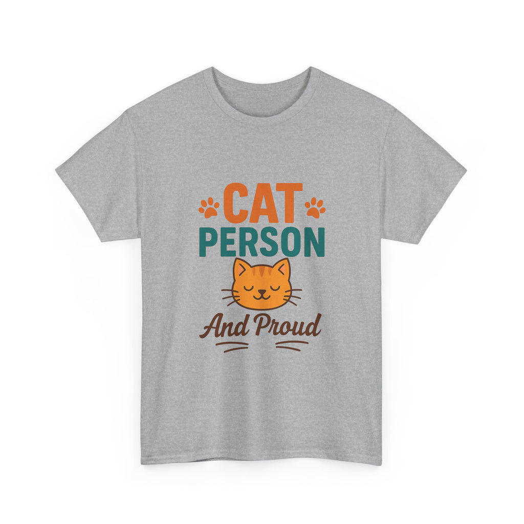 Cat Person Not A Dog Person T-Shirt | Funny Cat Lover Humor | Graphic Tee