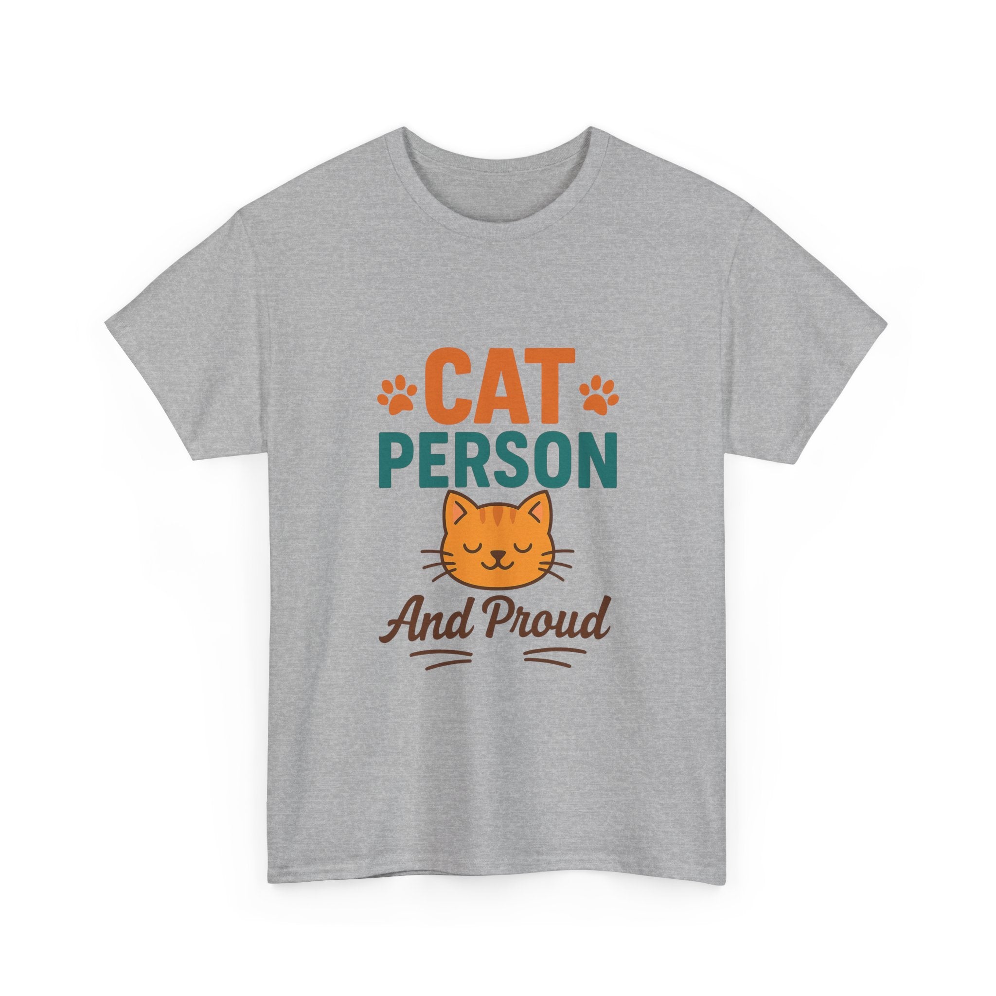 Cat Person Not A Dog Person T-Shirt | Funny Cat Lover Humor | Graphic Tee