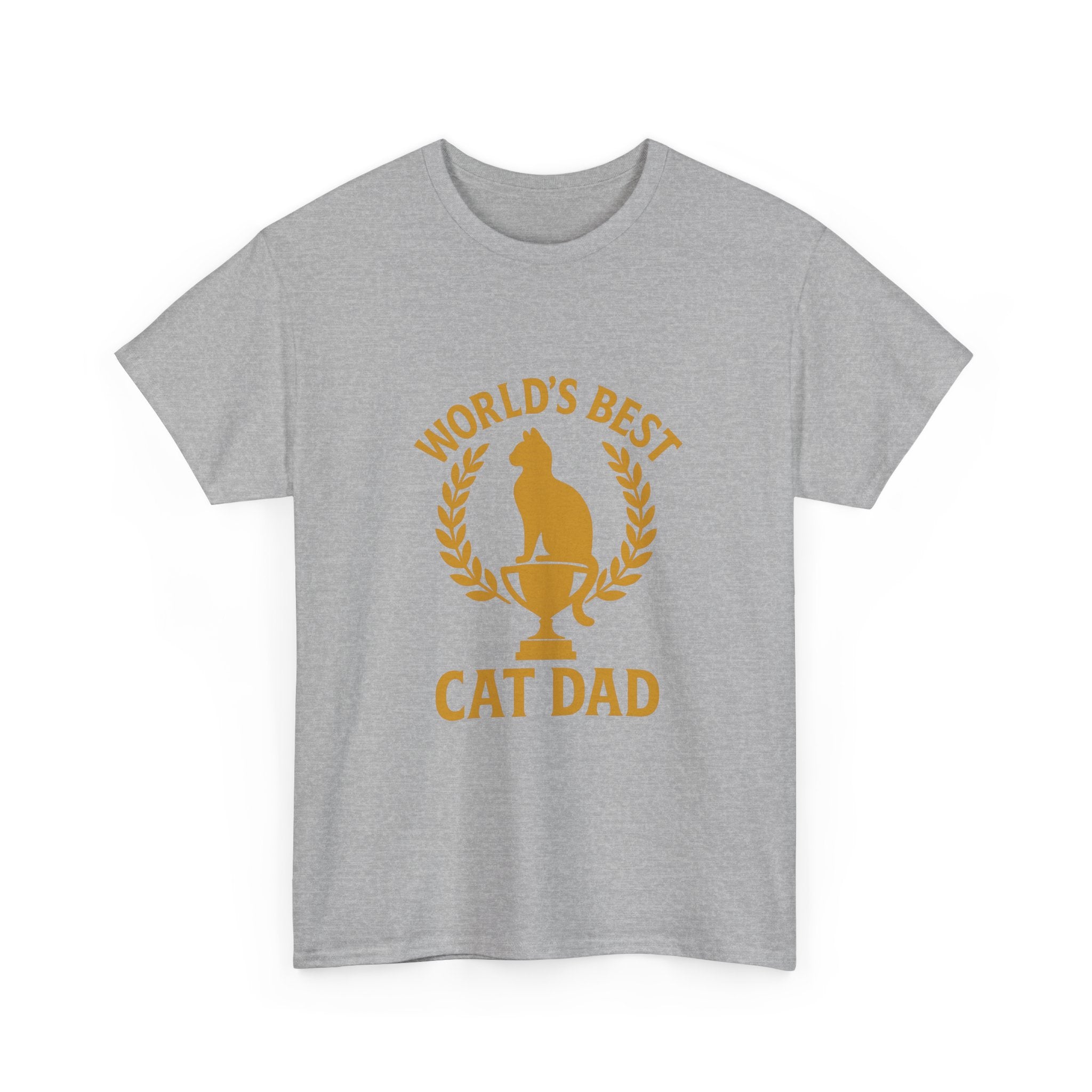 Worlds Best Cat Dad Feline T-Shirt | Cat Lover Gift | Graphic Tee