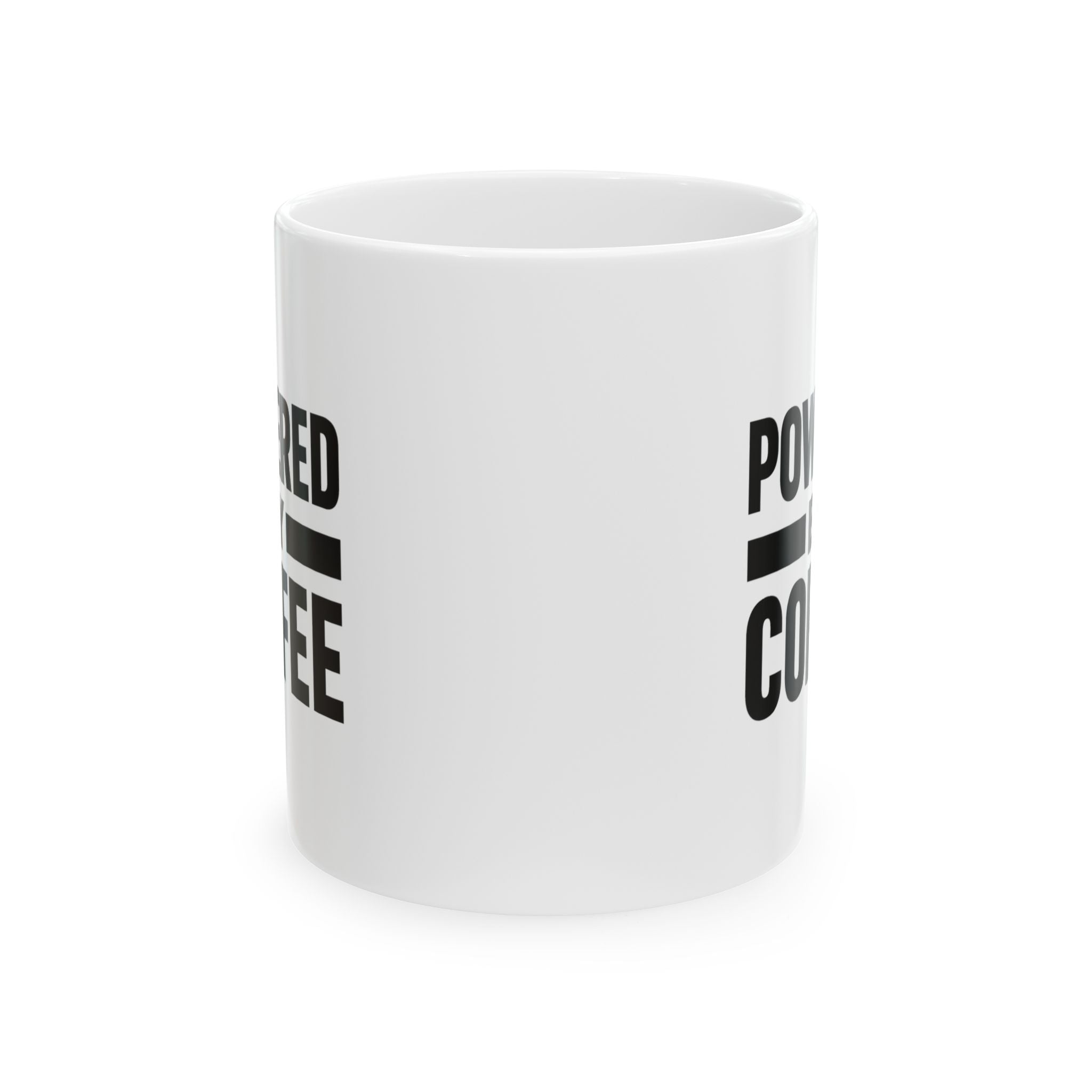 Entirely Powered By Coffee Please Refill Coffee Mug | Funny Gift | Ceramic Mug