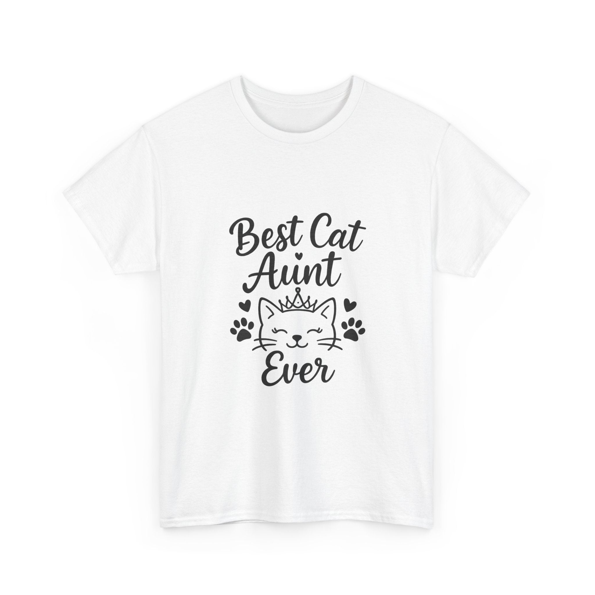 Best Cat Aunt Ever Auntie T-Shirt | Cat Lover Gift | Graphic Tee