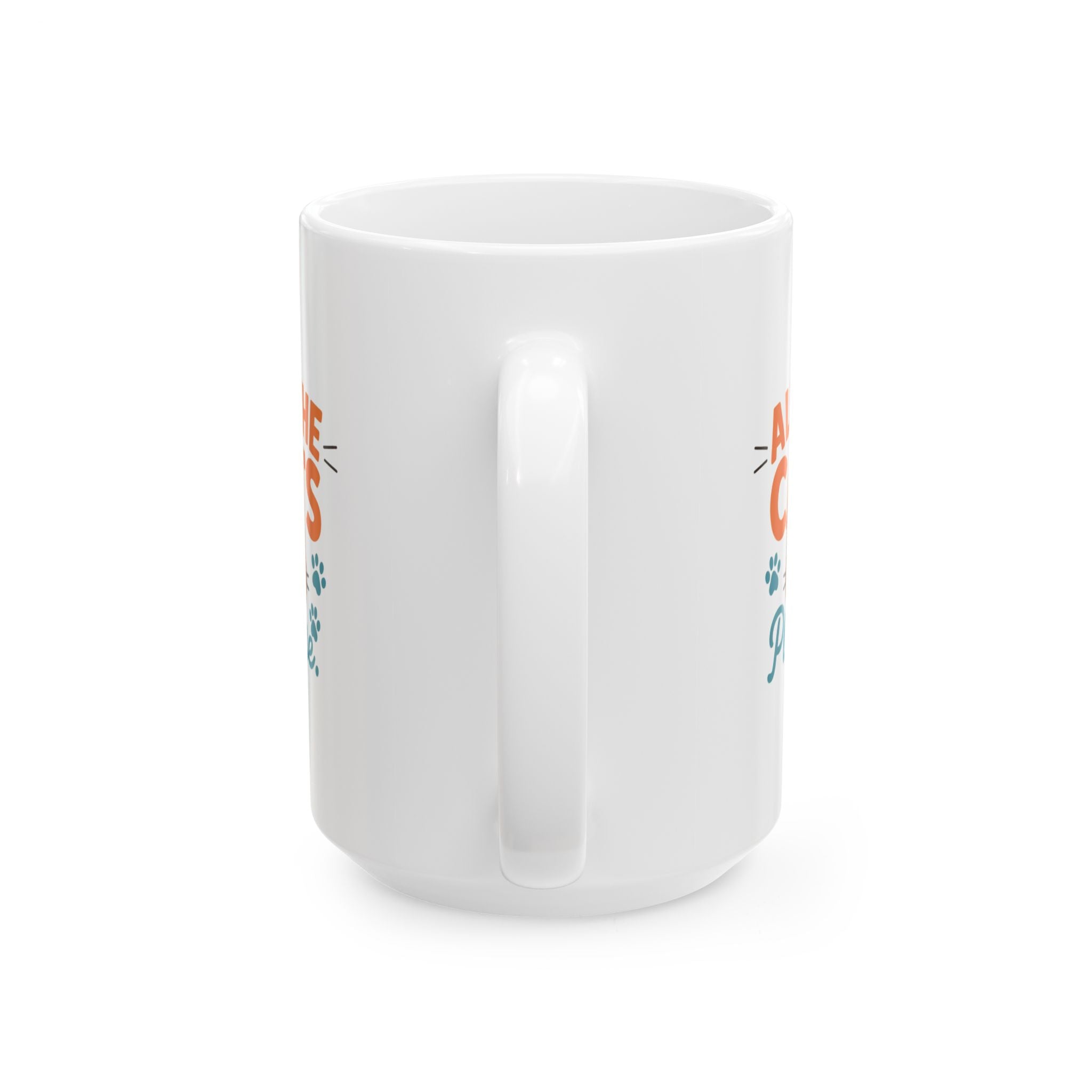My Cats Have A Staff Me Coffee Mug | Multiple Cats Humor | Ceramic Mug