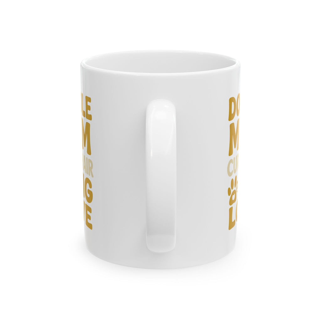 Doodle Mom Curly Hair Big Personality Coffee Mug | Gift for Mom | Ceramic Mug