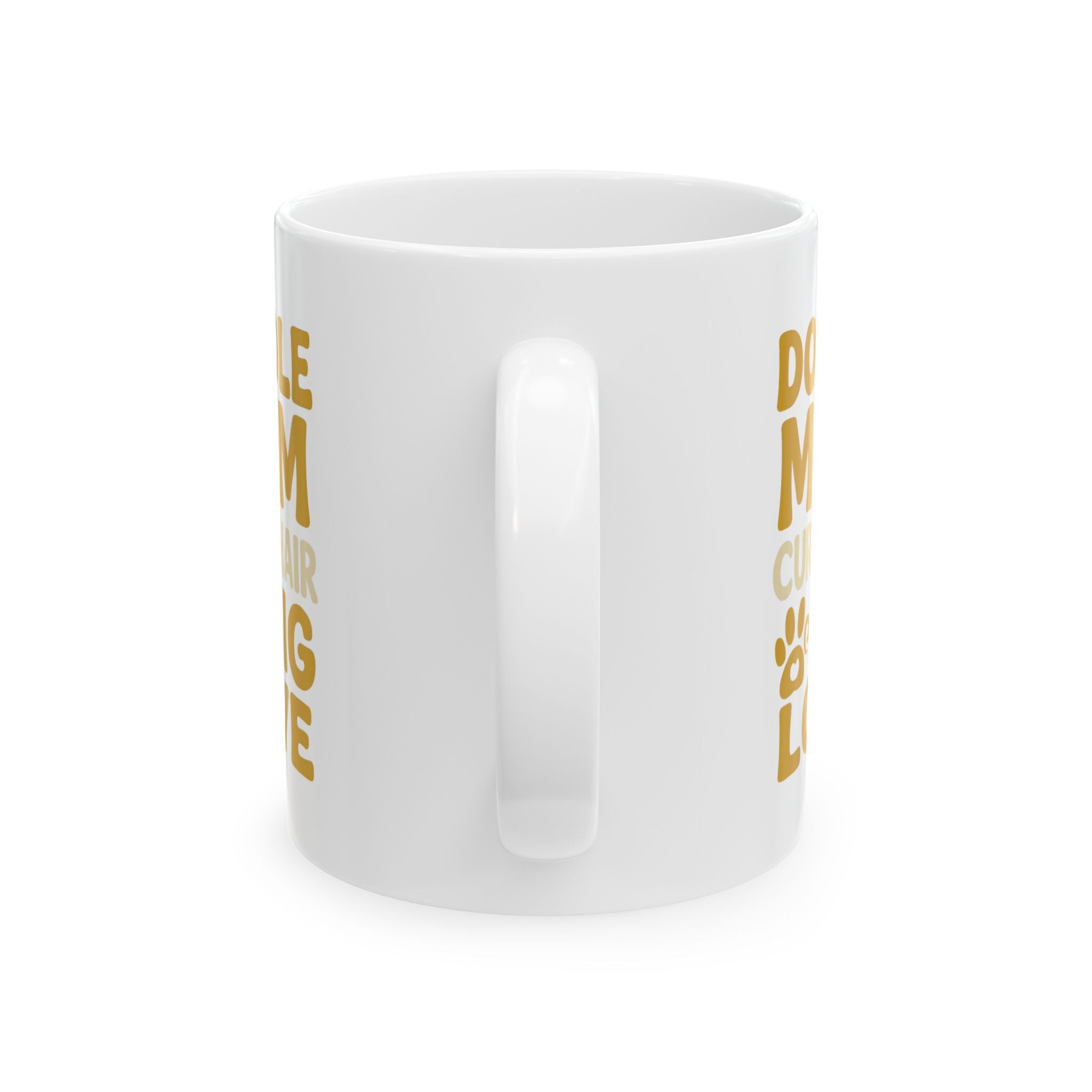 Doodle Mom Curly Hair Big Personality Coffee Mug | Gift for Mom | Ceramic Mug