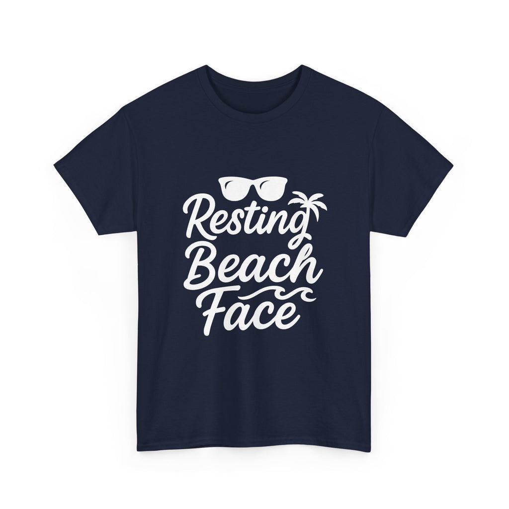 Resting Beach Face Vacation T-Shirt | Cat Lover Gift | Graphic Tee