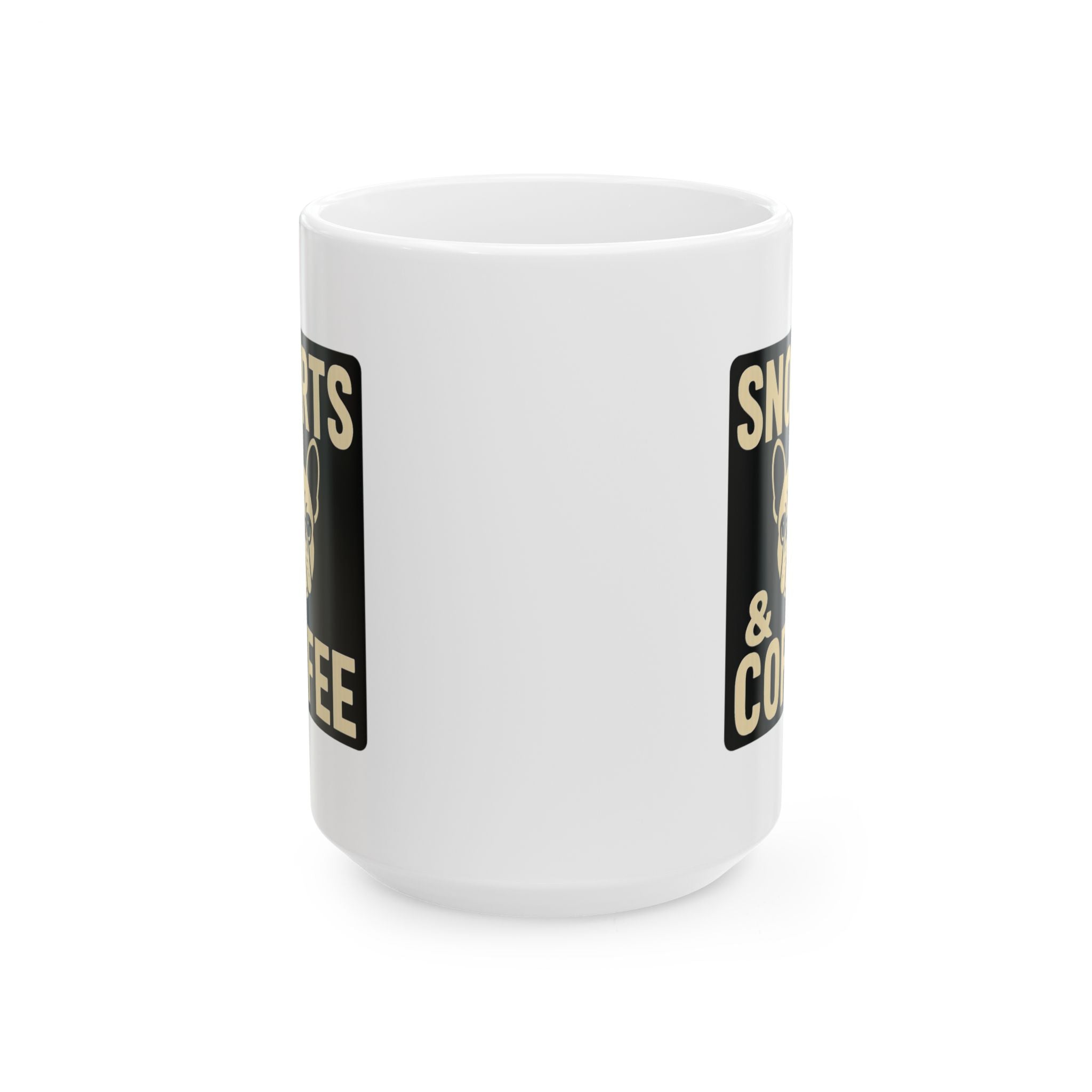 French Bulldog Dad Snorts And Coffee Coffee Mug | Dog Lover Gift | Ceramic Mug