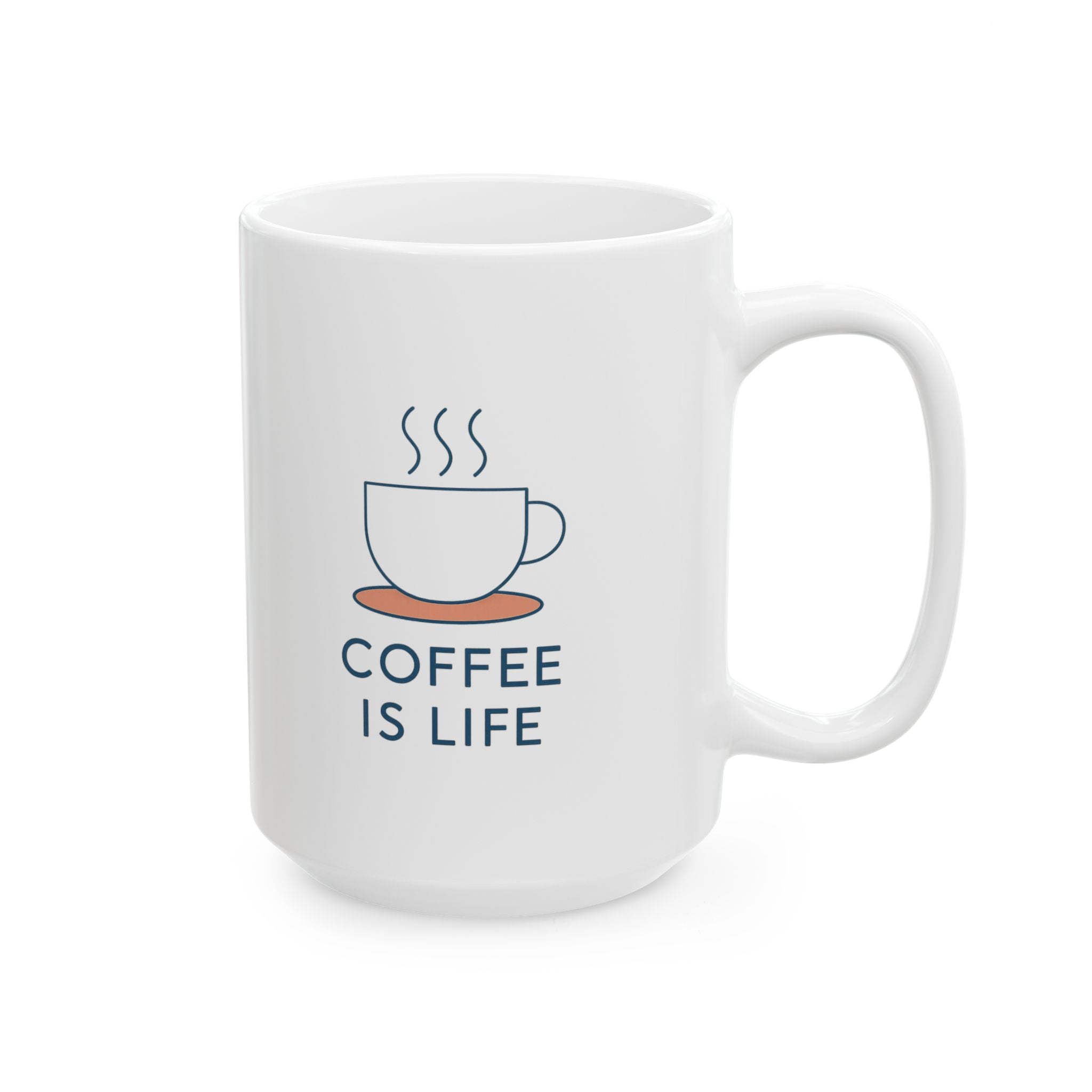 Life Is Coffee Coffee Is Life Coffee Mug | Coffee Lover Appreciation | Ceramic Mug