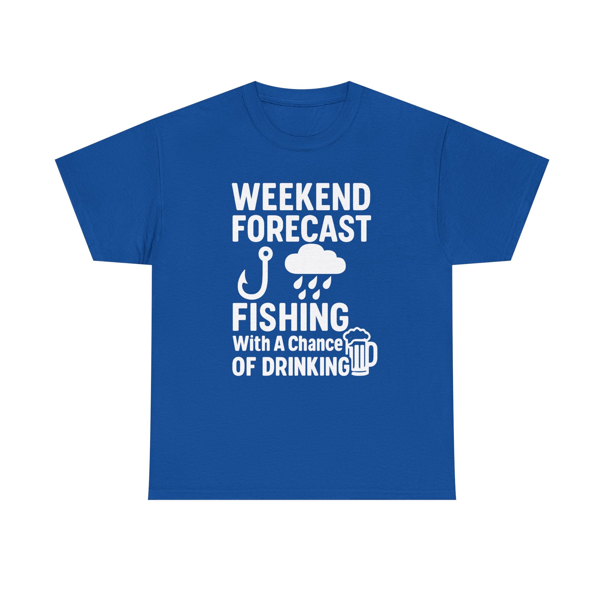 Weekend Forecast Fishing With A Chance Of Drinking T-Shirt | Fishing Lover Gift | Graphic Tee