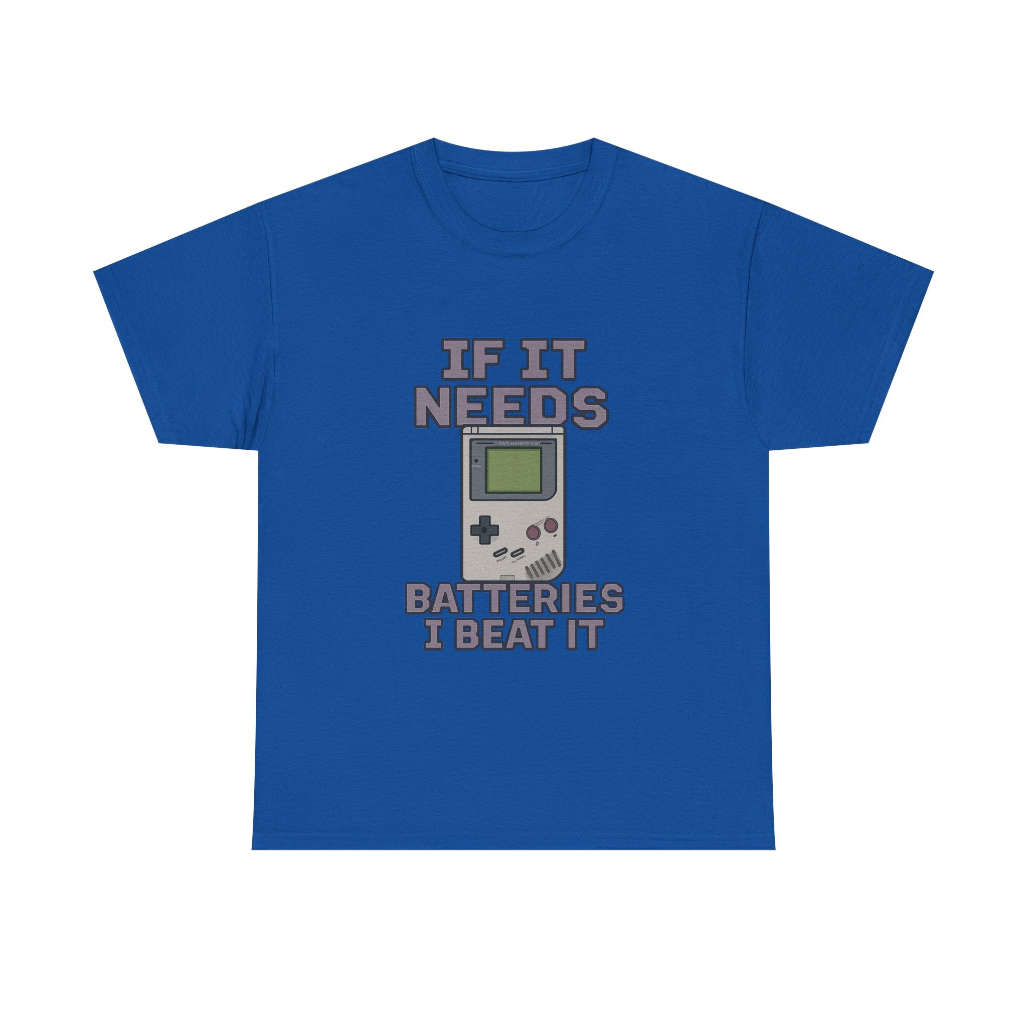 Vintage Gamer If It Needs Batteries I Beat It T-Shirt | Unique Gift | Graphic Tee