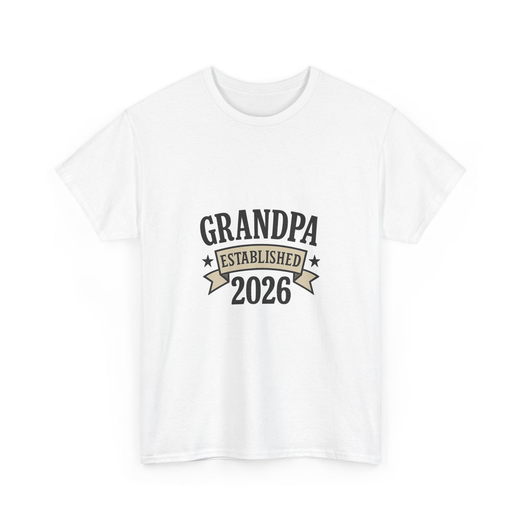 Grandpa Established 2026 New Grandpa T-Shirt | Gift for Grandpa | Graphic Tee