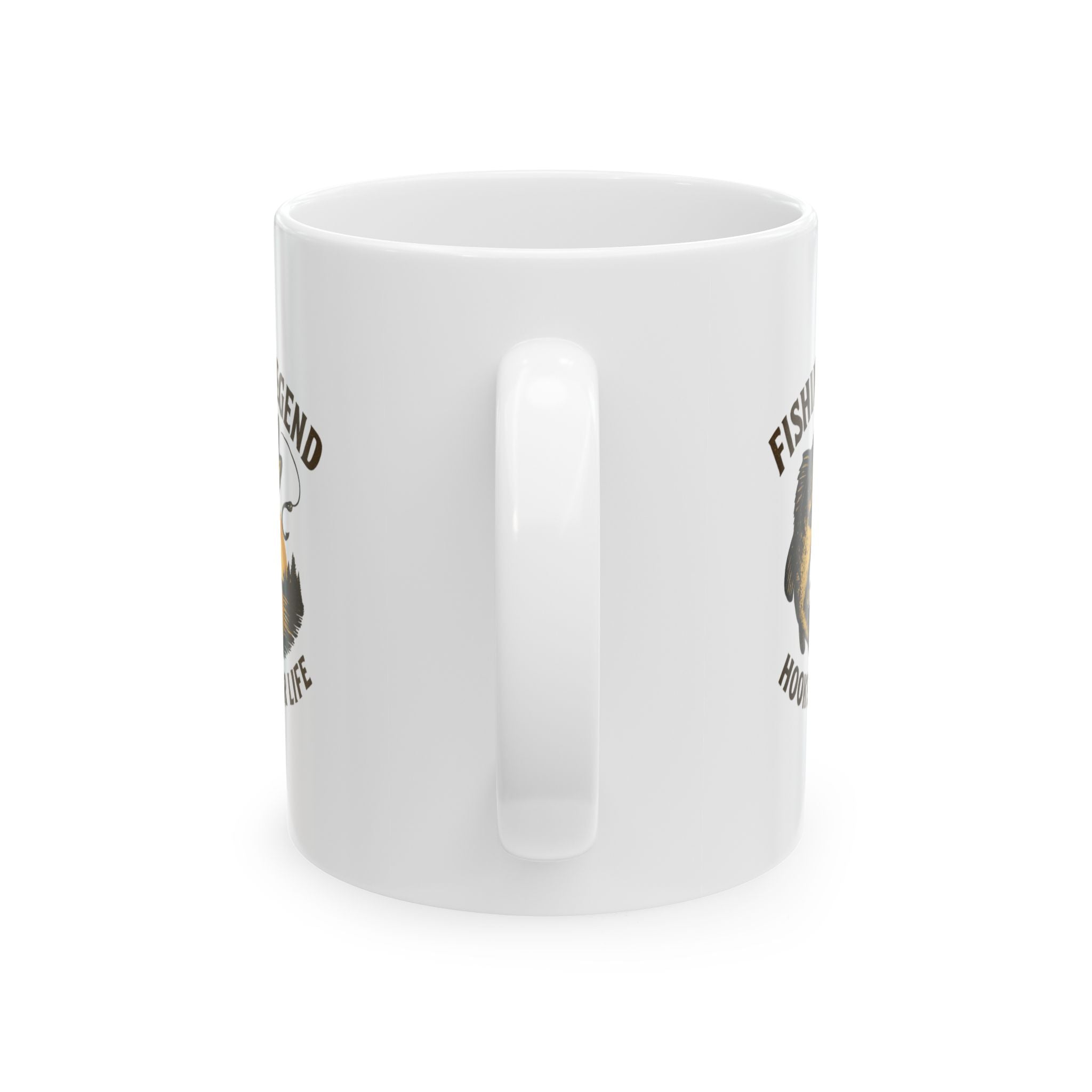 Fishing Legend Hooked For Life Coffee Mug | Fishing Lover Gift | Ceramic Mug