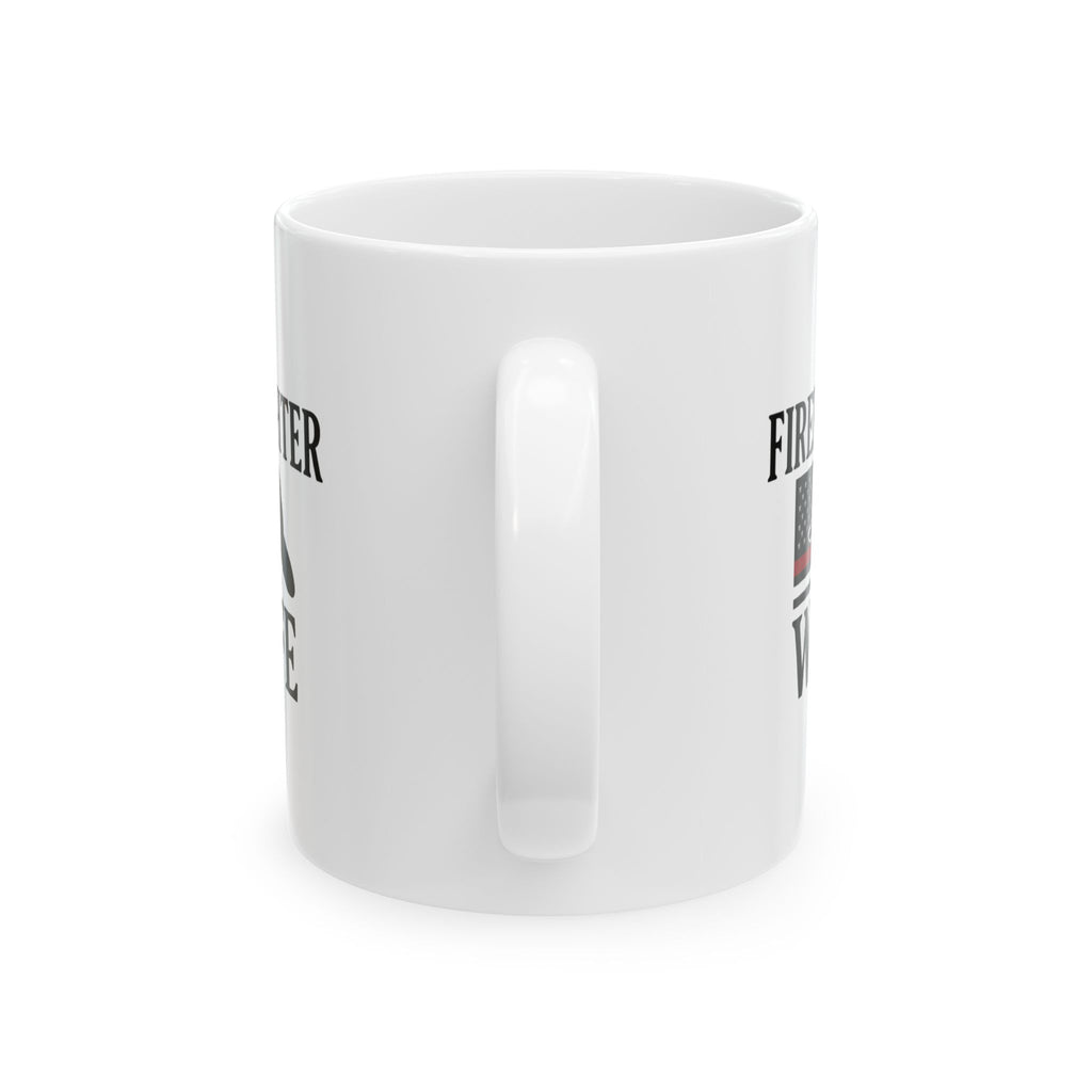 Firefighter Wife Thin Red Line Coffee Mug | Unique Gift | Ceramic Mug