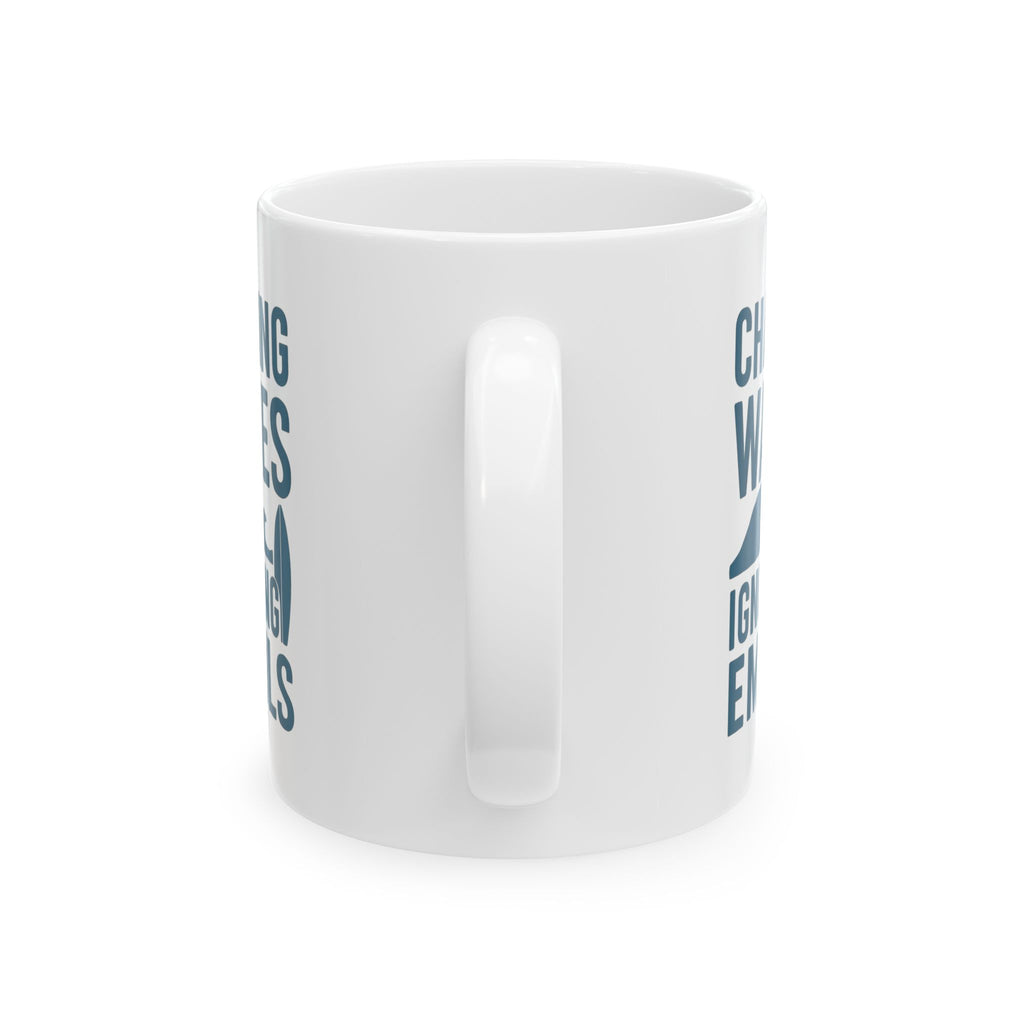 Surfer Chasing Waves And Ignoring Emails Coffee Mug | Unique Gift | Ceramic Mug