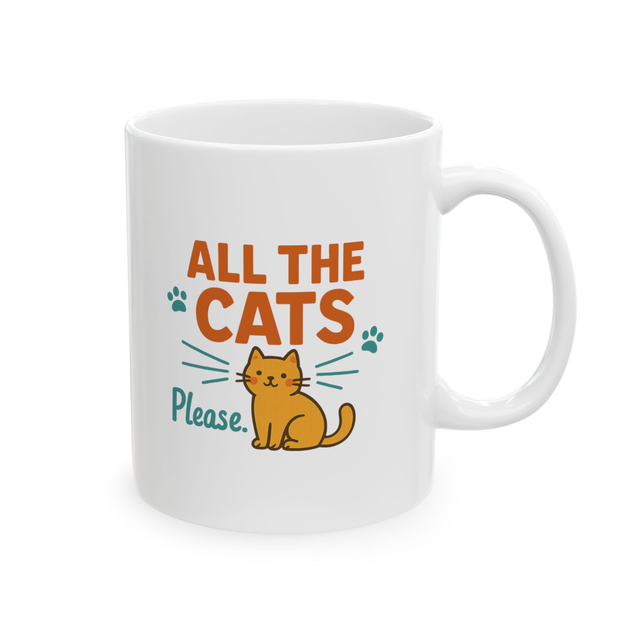 Fur Covered And Feline Outnumbered Coffee Mug | Multi Cat Mom Humor | Ceramic Mug