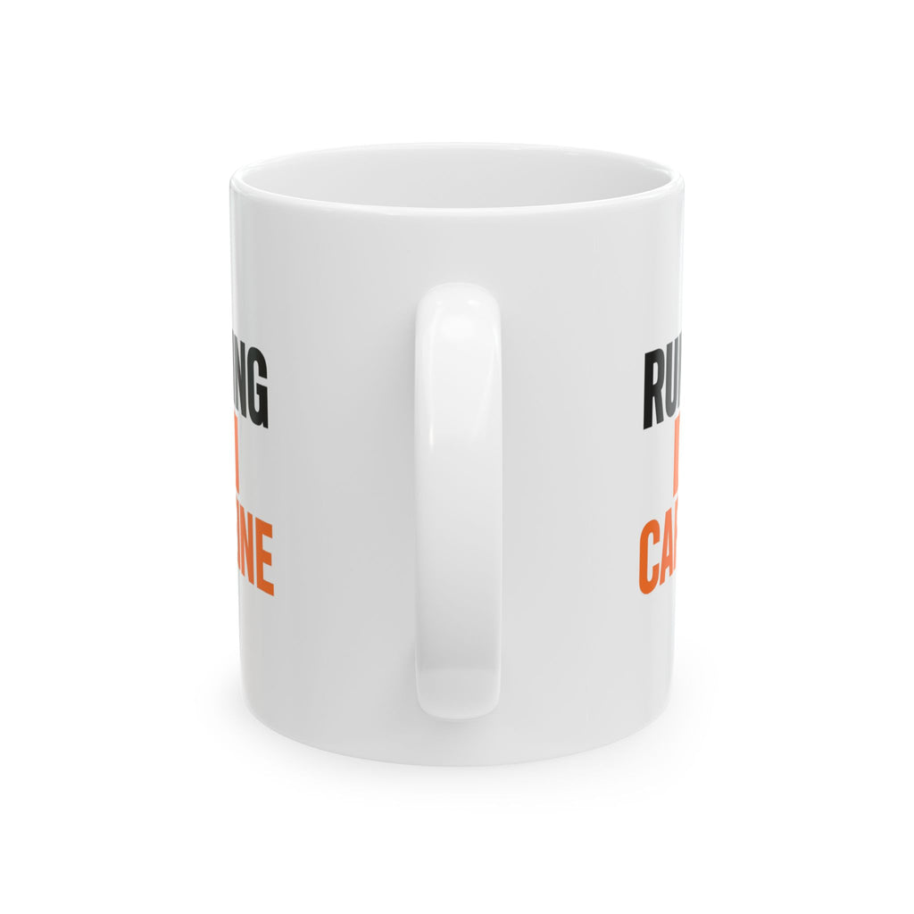 Running On Caffeine Please Do Not Unplug Coffee Mug | Funny Caffeine Humor | Ceramic Mug