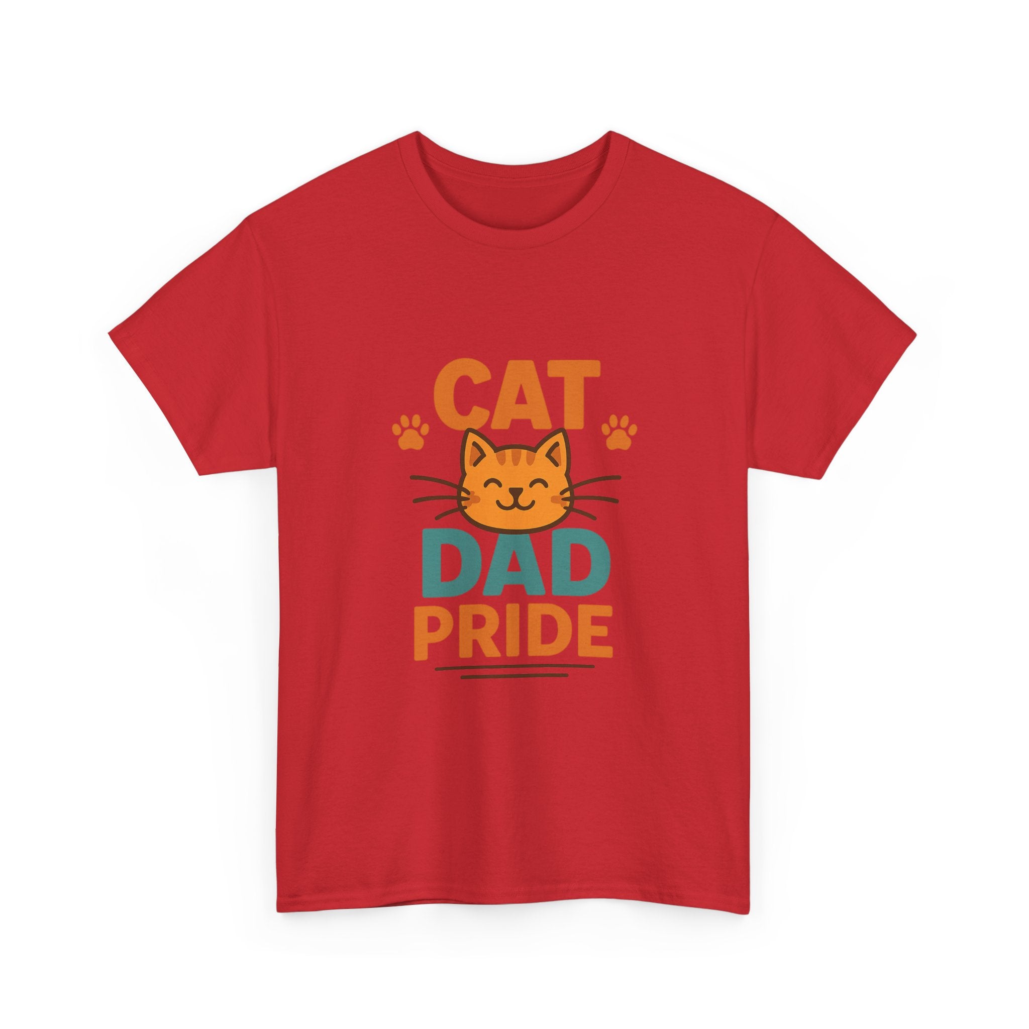 Cat Dad Just Here For The Cats T-Shirt | Cat Humor Gift | Graphic Tee
