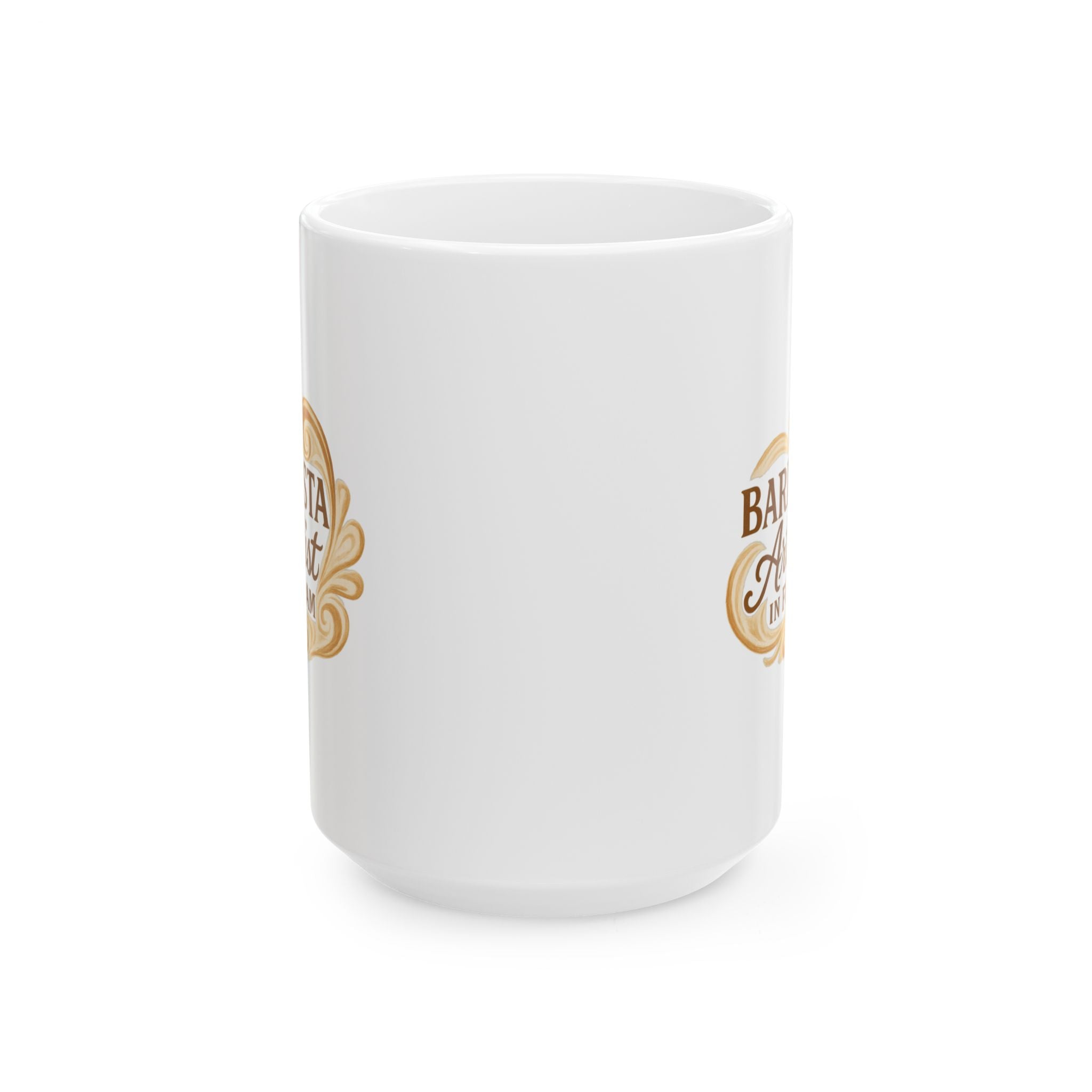 Barista Artist In Foam Ceramic Mug