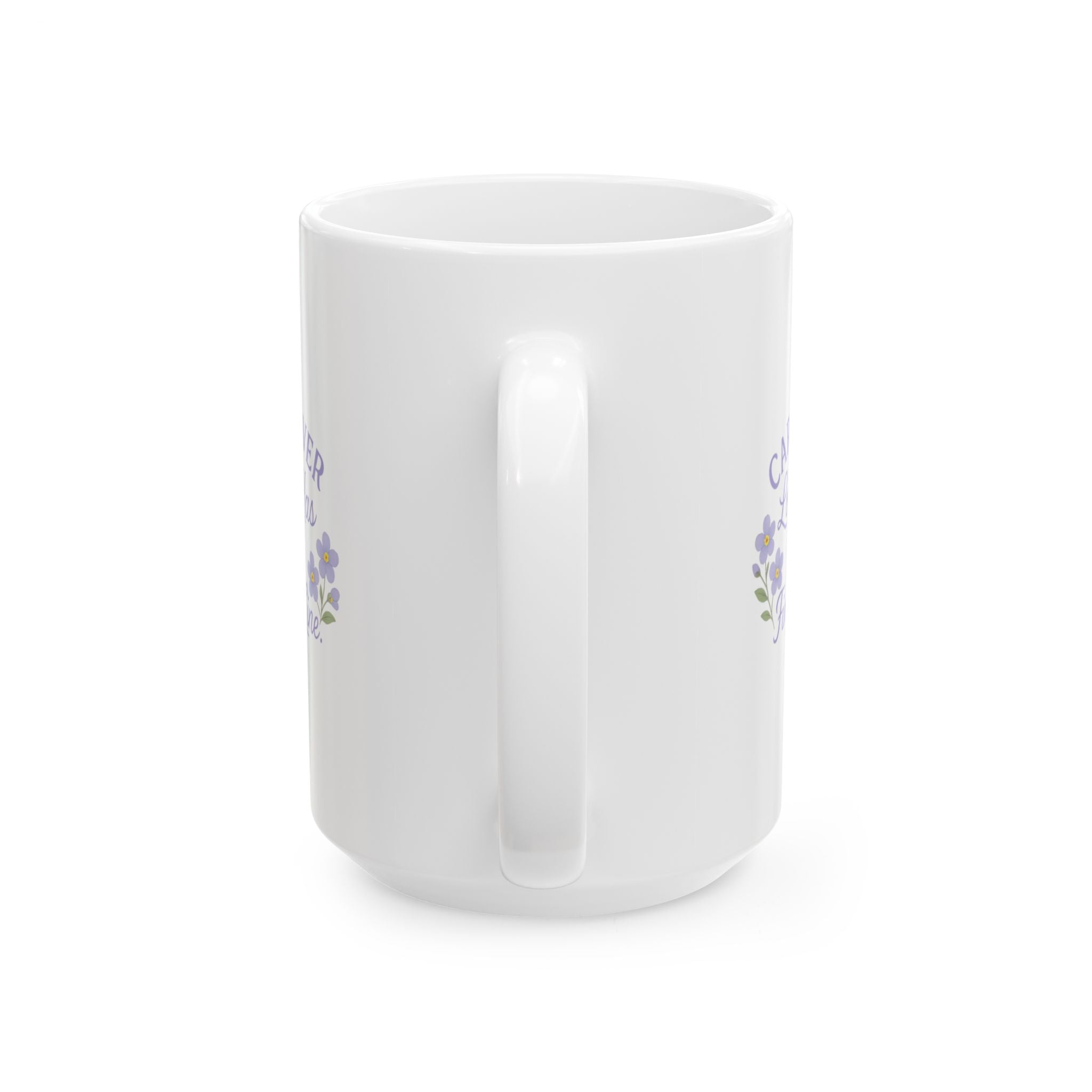 Alzheimers Caregiver Love Has No Finish Line Ceramic Mug