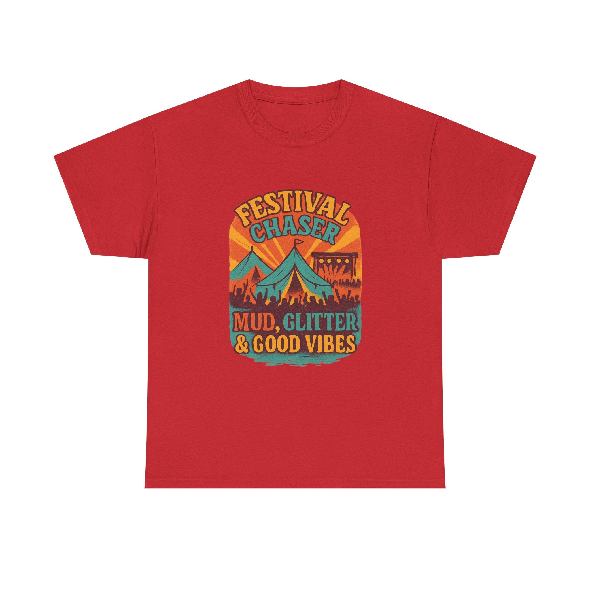 Festival Chaser Mud Glitter And Good Vibes T-Shirt | Unique Gift | Graphic Tee