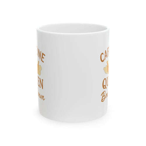 Born To Be Caffeine Queen Coffee Mug | Coffee Lover Gift | Ceramic Mug