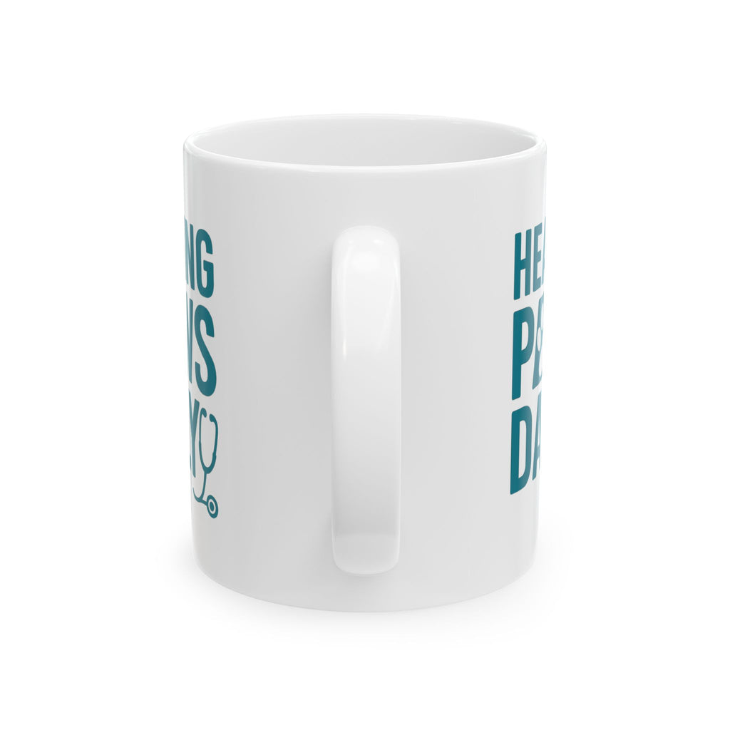 Veterinary Technician Healing Paws Daily Coffee Mug | Unique Gift | Ceramic Mug