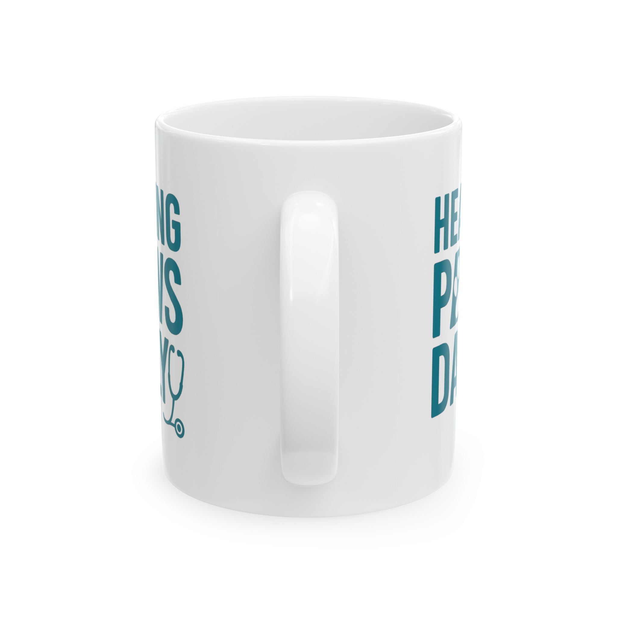 Veterinary Technician Healing Paws Daily Coffee Mug | Unique Gift | Ceramic Mug