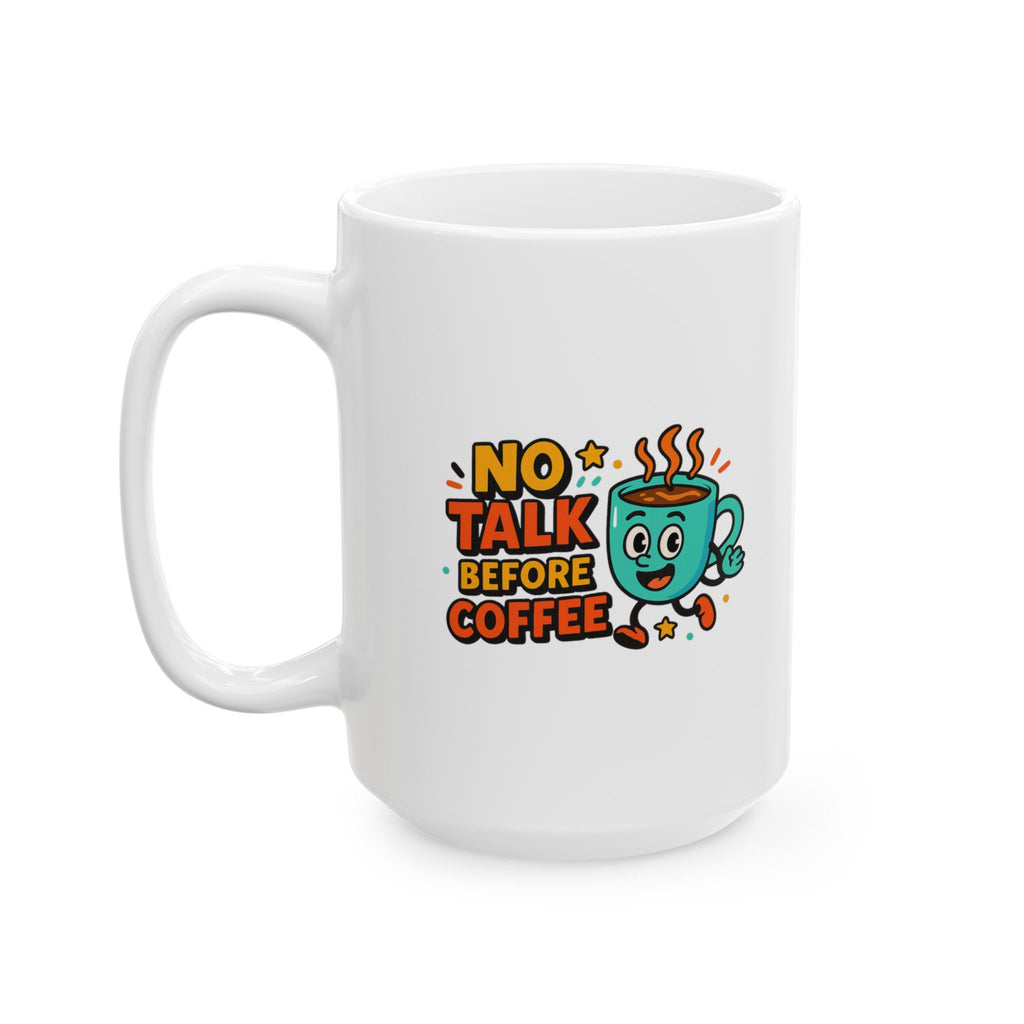 Pre Coffee Conversation Risk At Own Risk Coffee Mug | Funny Coffee Gift | Ceramic Mug