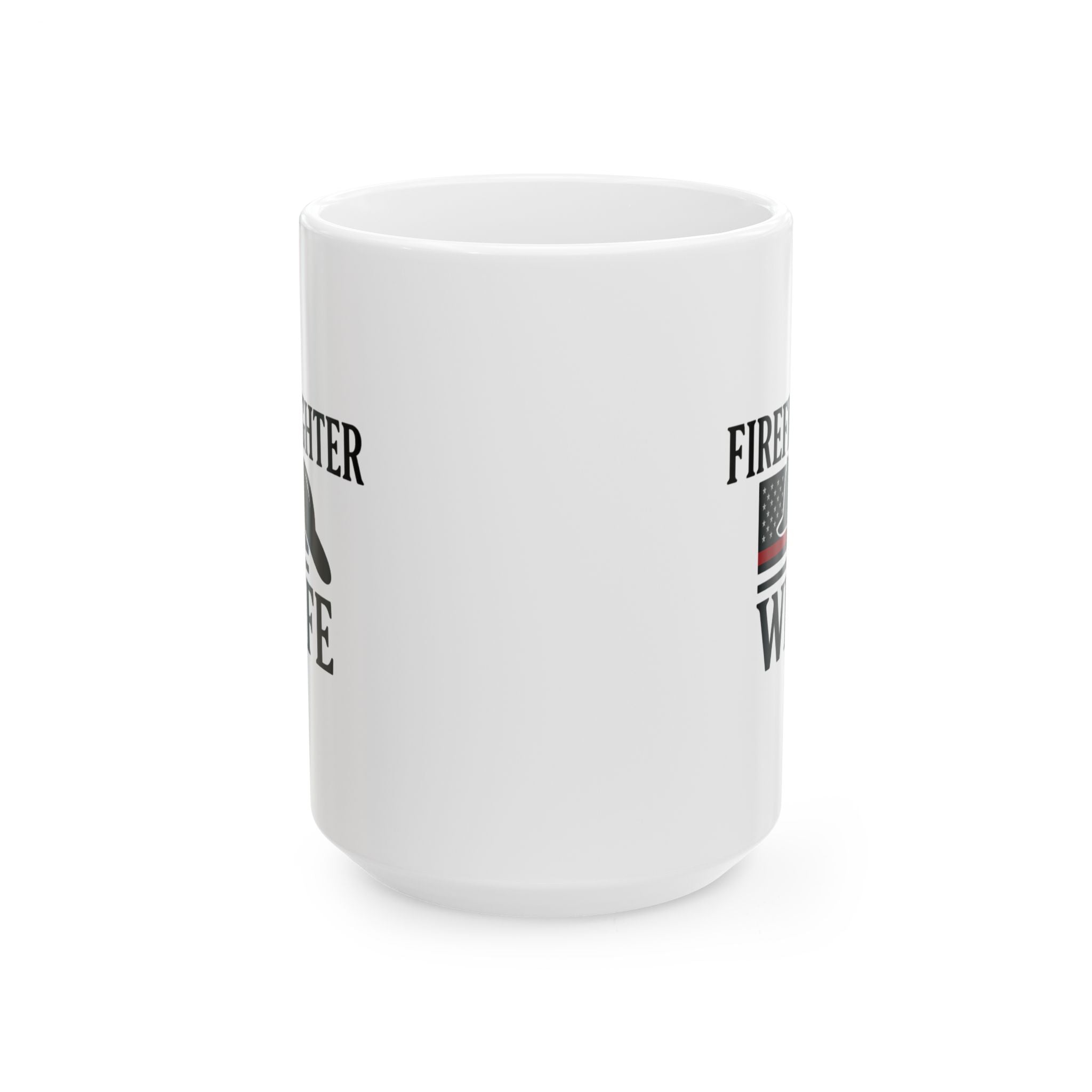 Firefighter Wife Thin Red Line Coffee Mug | Unique Gift | Ceramic Mug