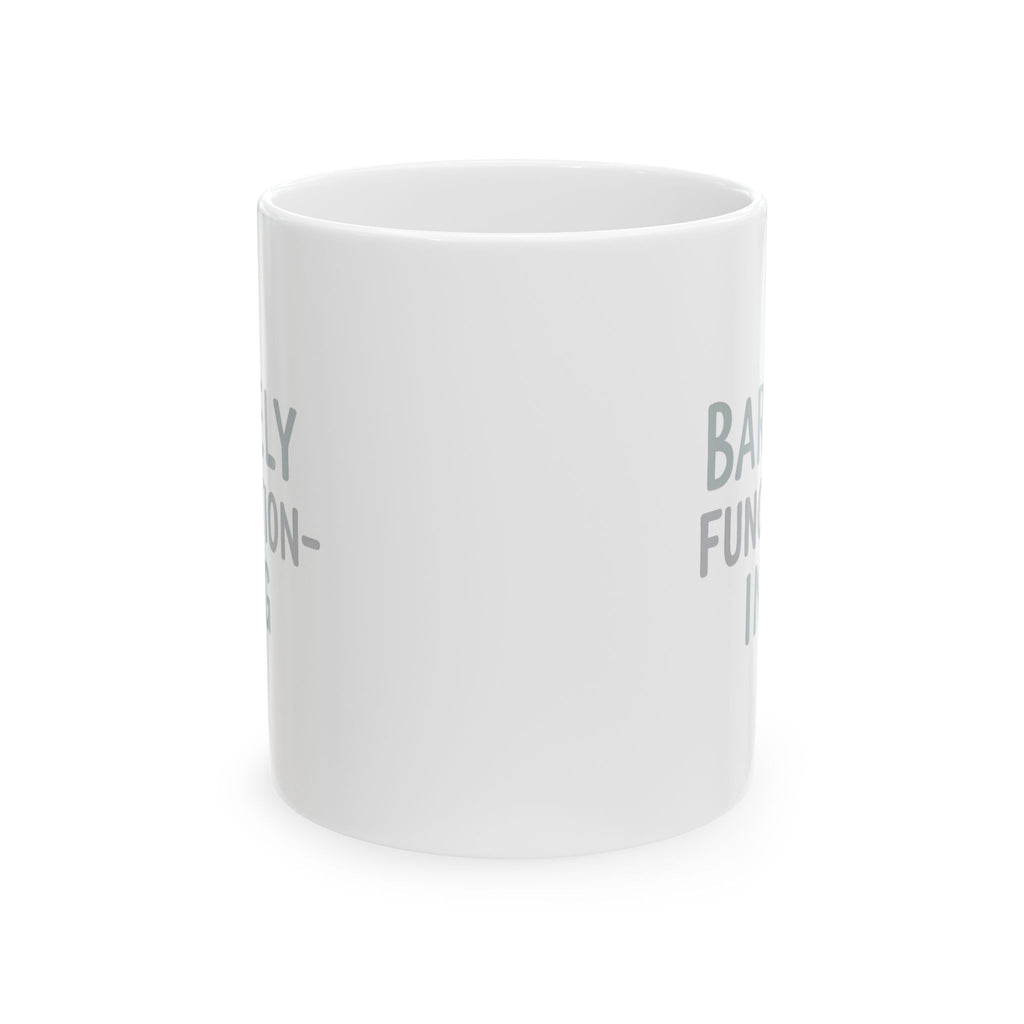 System Status Barely Online Send Coffee Coffee Mug | Funny Gift | Ceramic Mug