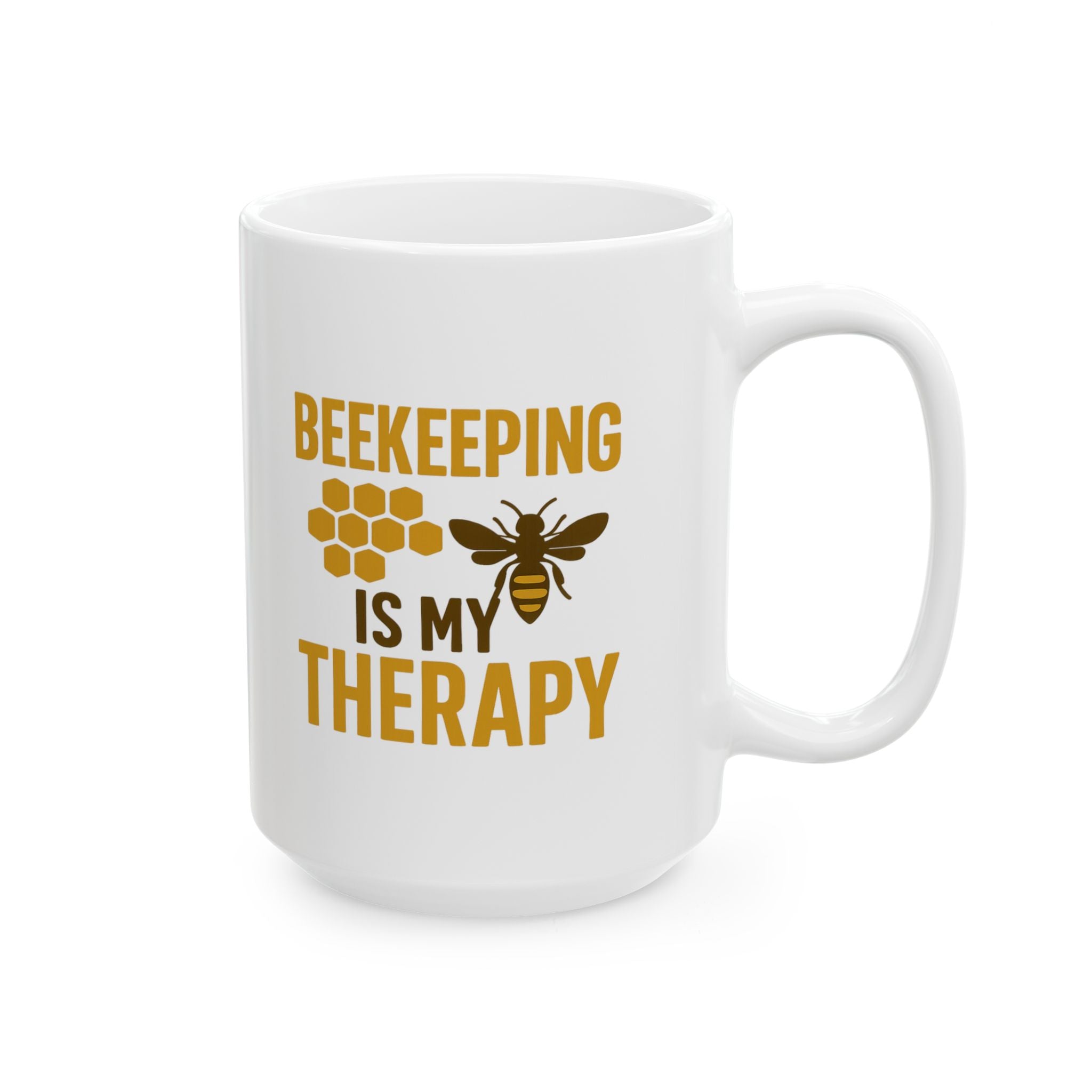 Beekeeping Is My Therapy Sweet And Stings Coffee Mug | Unique Gift | Ceramic Mug