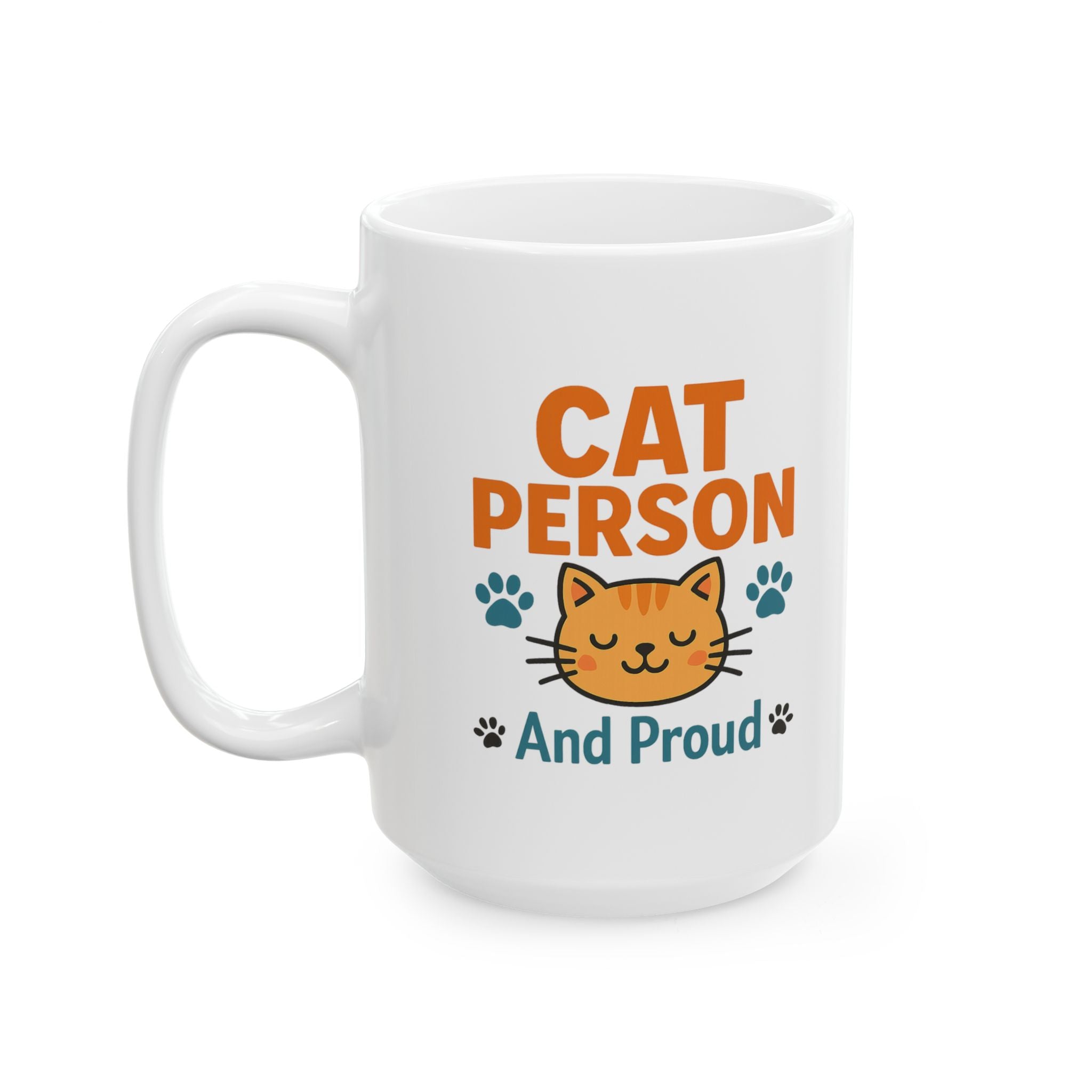 Cat Person Not A Dog Person Coffee Mug | Funny Cat Lover Humor | Ceramic Mug