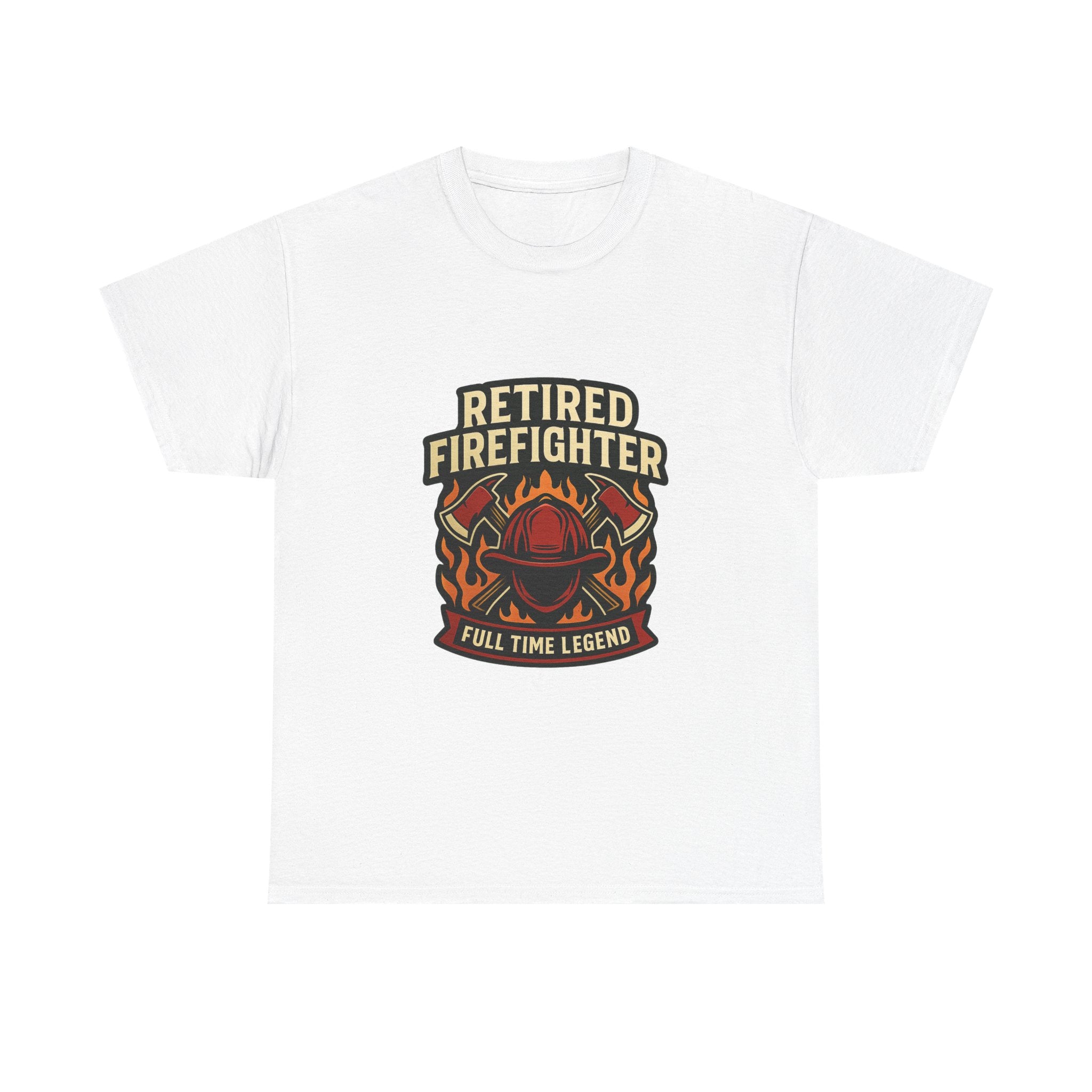 Retired Firefighter Full Time Legend T-Shirt | Unique Gift | Graphic Tee