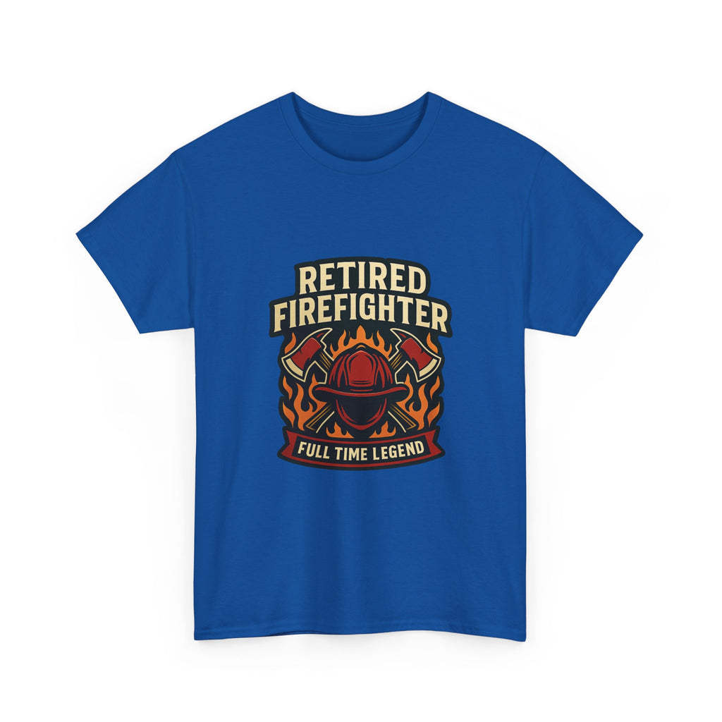 Retired Firefighter Full Time Legend T-Shirt | Unique Gift | Graphic Tee