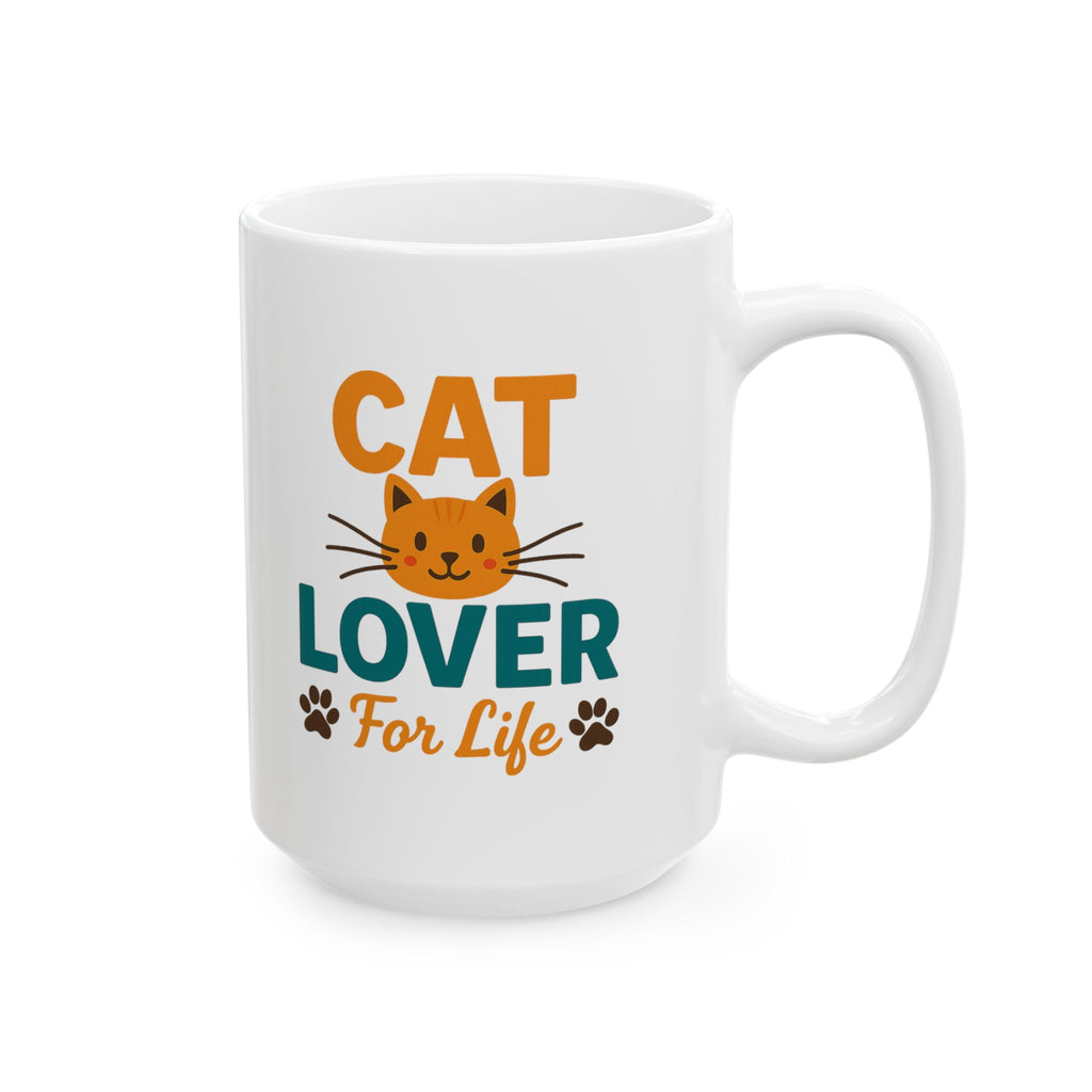 Cats Are My Happy Place Coffee Mug | Cat Lover Gift | Ceramic Mug