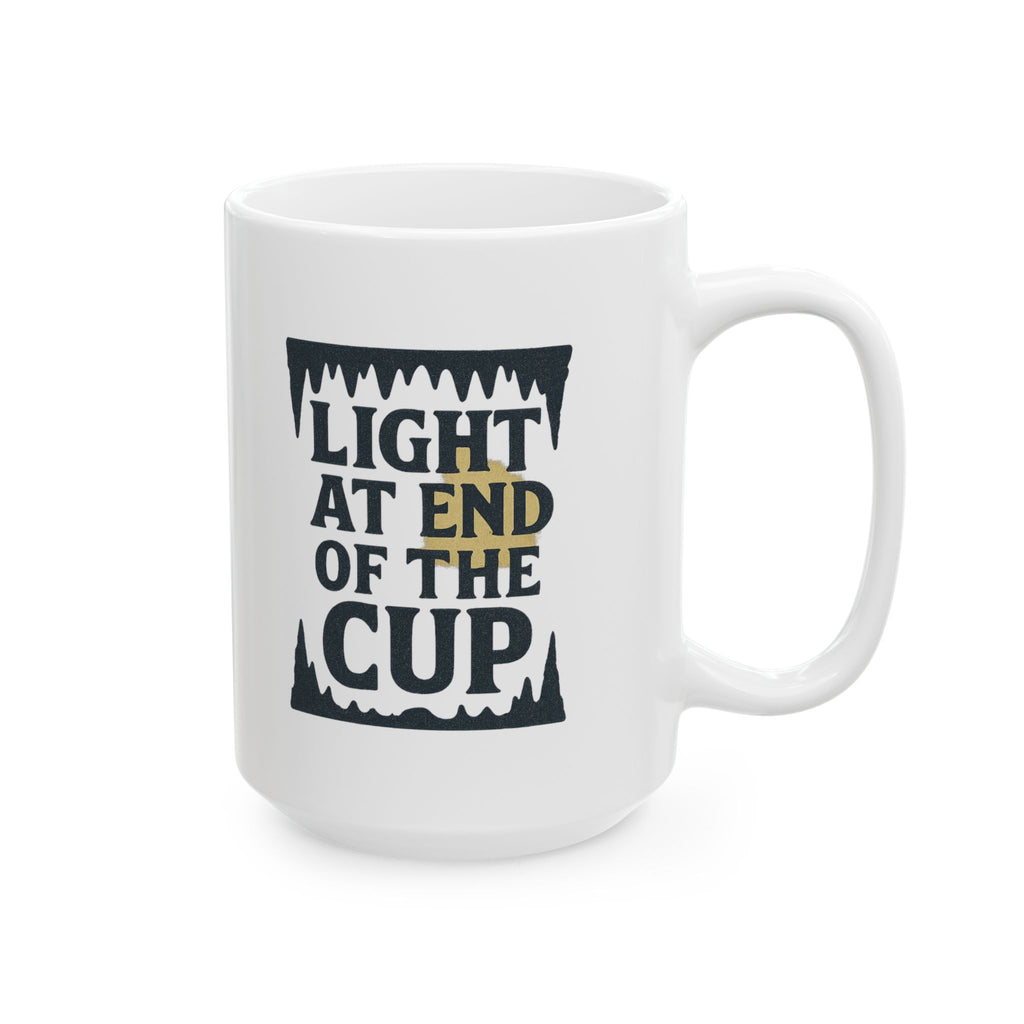 Caver Spelunker Light At The End Of The Cup Coffee Mug | Unique Gift | Ceramic Mug