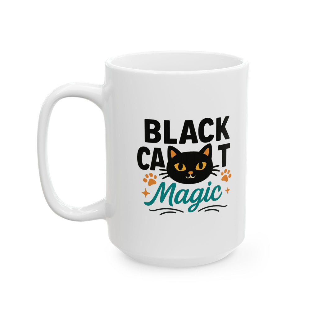 Black Cat Approved This Message Coffee Mug | Cat Humor Gift | Ceramic Mug